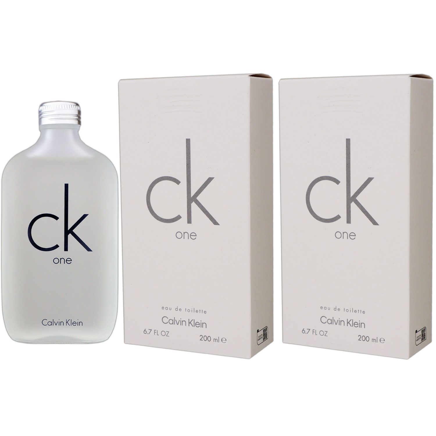 Calvin Klein CK One 2 x 200 ml Eau de Toilette EDT Unisex Set Spray