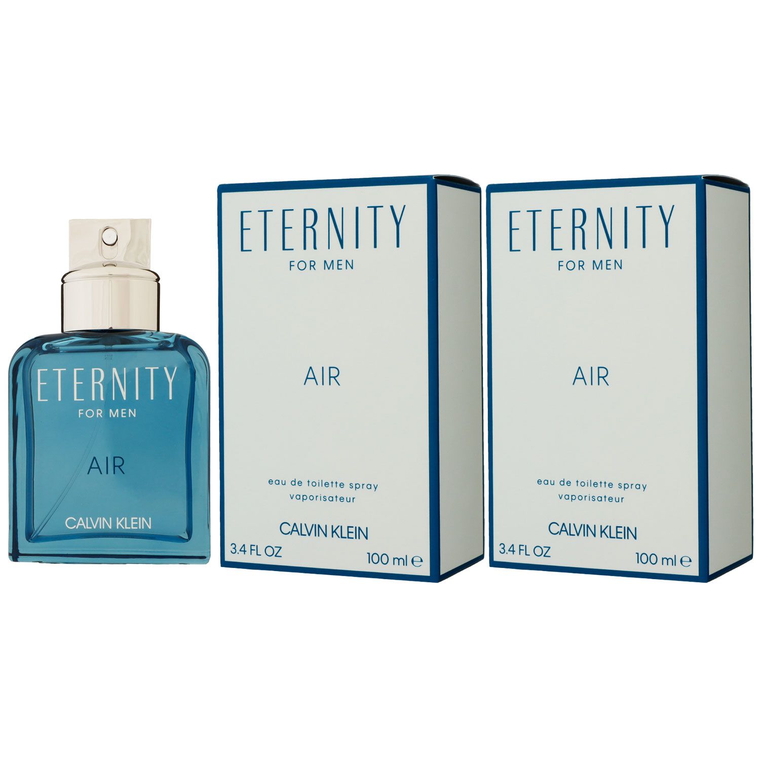 Calvin Klein Eternity Air for Men - Man 2 x 100 ml Eau de Toilette EDT Set