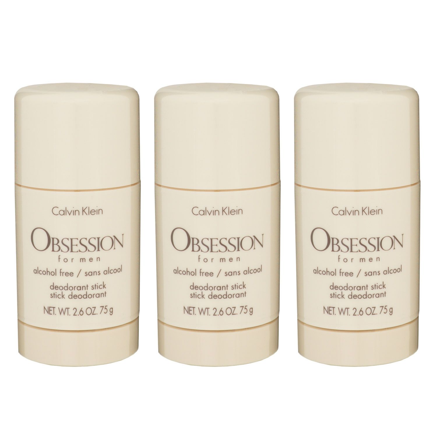 Calvin Klein Obsession for Men 3 x 75 ml Deostick Deo Stick Deodorant Set