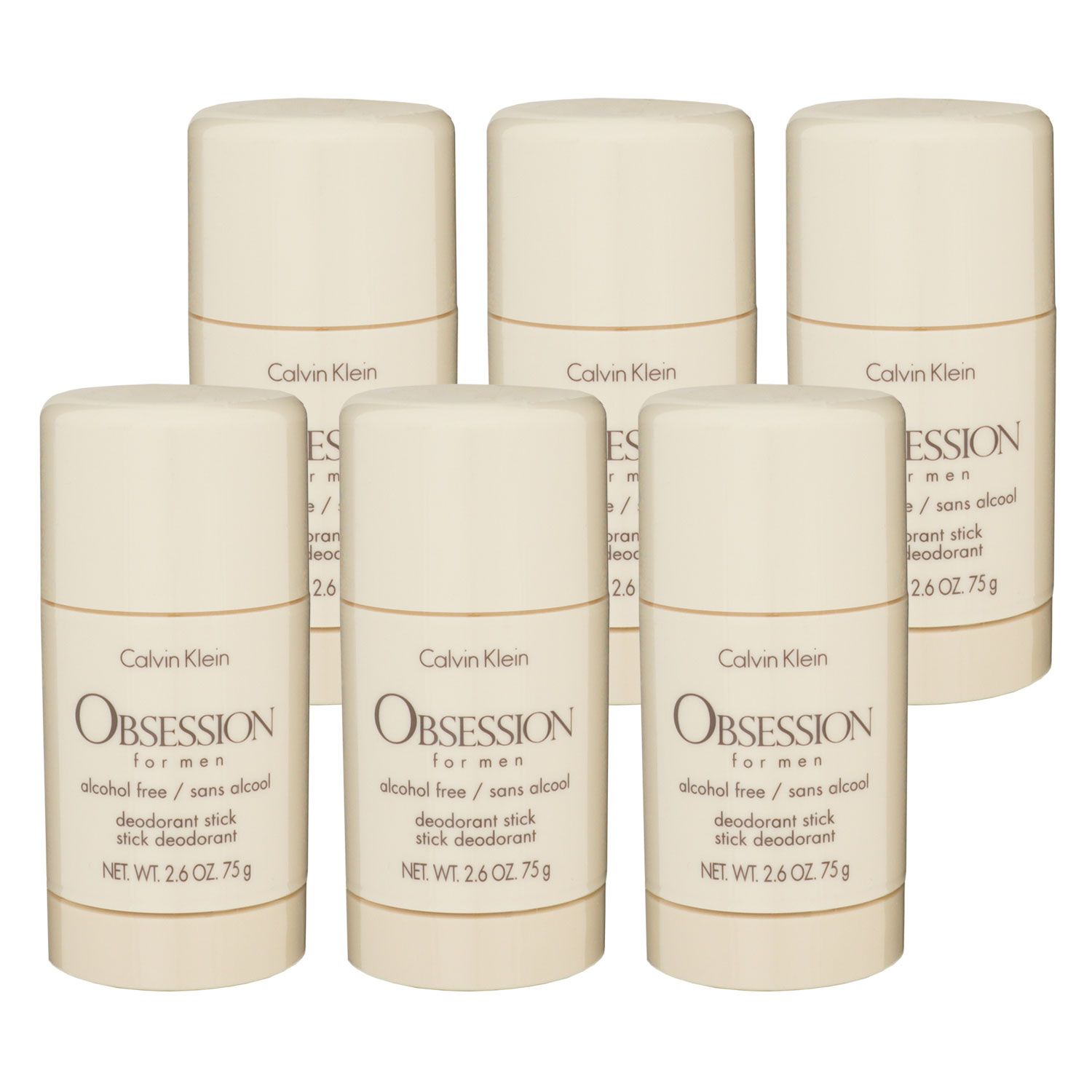 Calvin Klein Obsession for Men 6 x 75 ml Deostick Deo Stick Deodorant Set