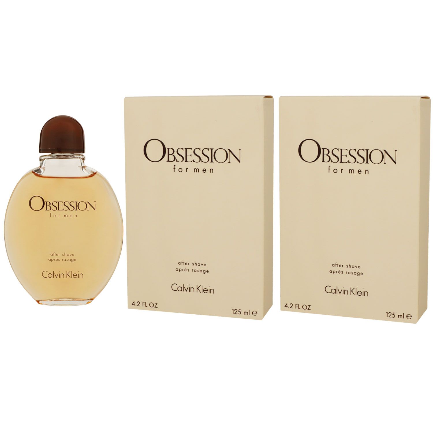 Calvin Klein Obsession for Men - Man 2 x 125 ml After Shave Aftershave Set