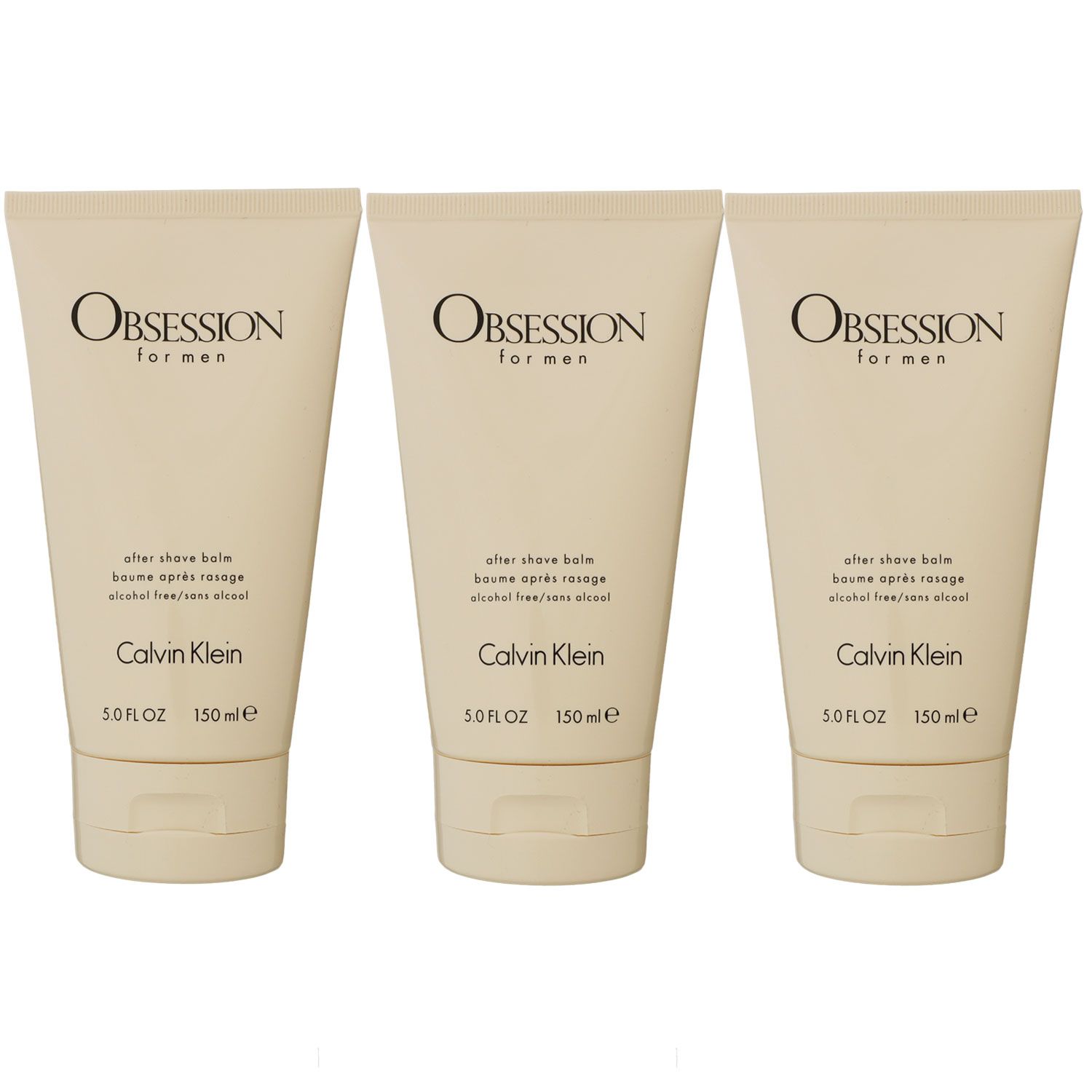 Calvin Klein Obsession for Men - Man 3 x 150 ml After Shave Balsam Set