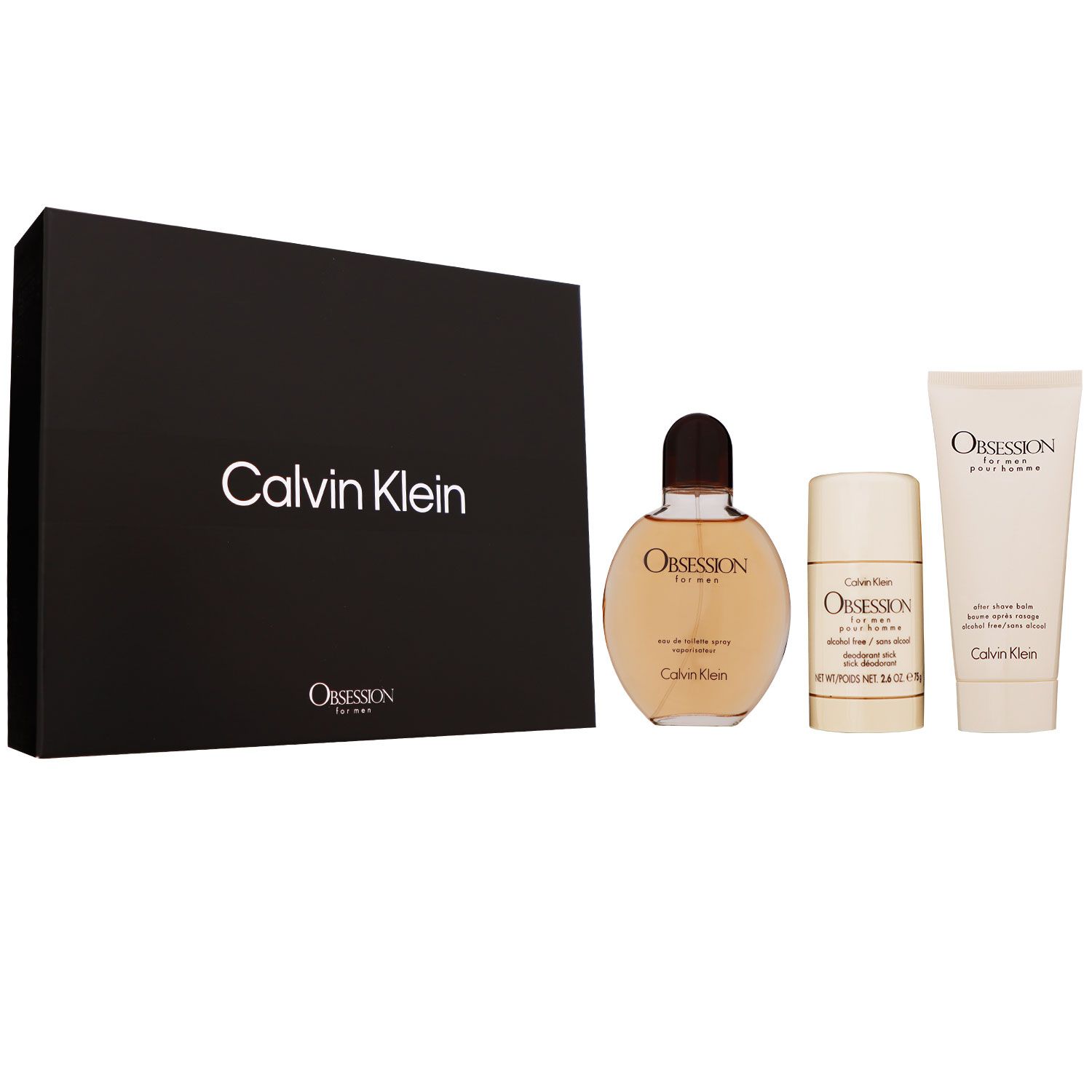 Calvin Klein Obsession for Men Set 125 ml EDT & 100 ml Aftershave & 75 ml Deostick