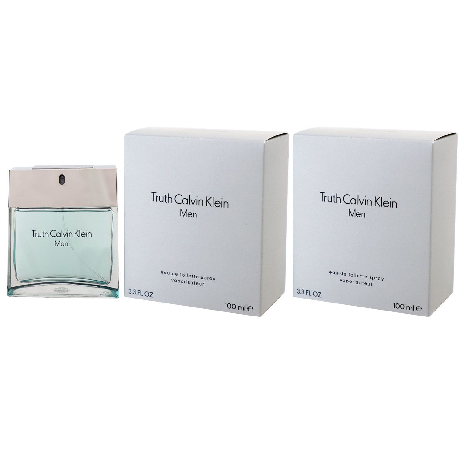 Calvin Klein Truth Men - Man 2 x 100 ml Eau de Toilette EDT Set Herrenduft