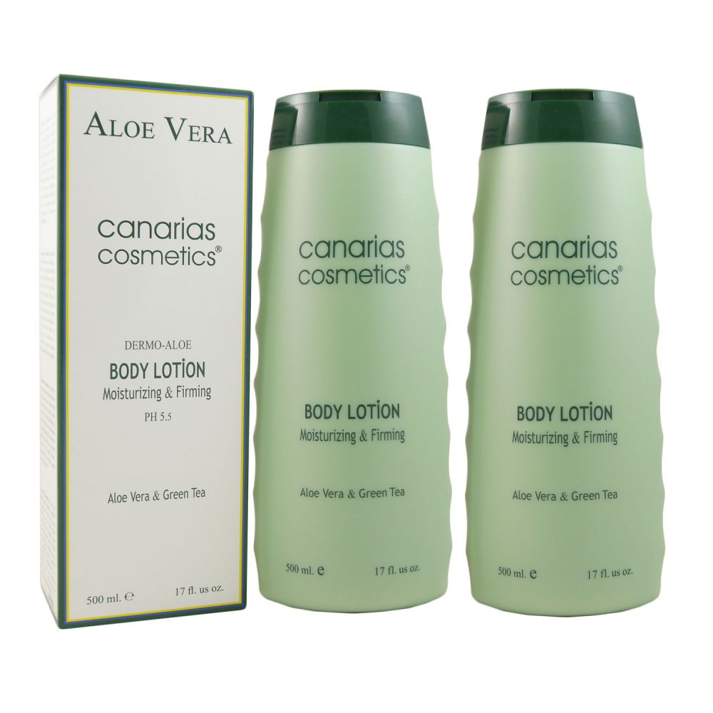 matig paus waterstof Canarias Cosmetics Aloe Vera Dermo Body Lotion 2 x 500 ml bei Riemax