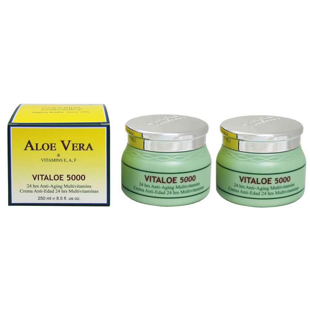 Canarias Cosmetics Vitaloe 5000 Aloe Vera Cream 2x250 ml bei Riemax