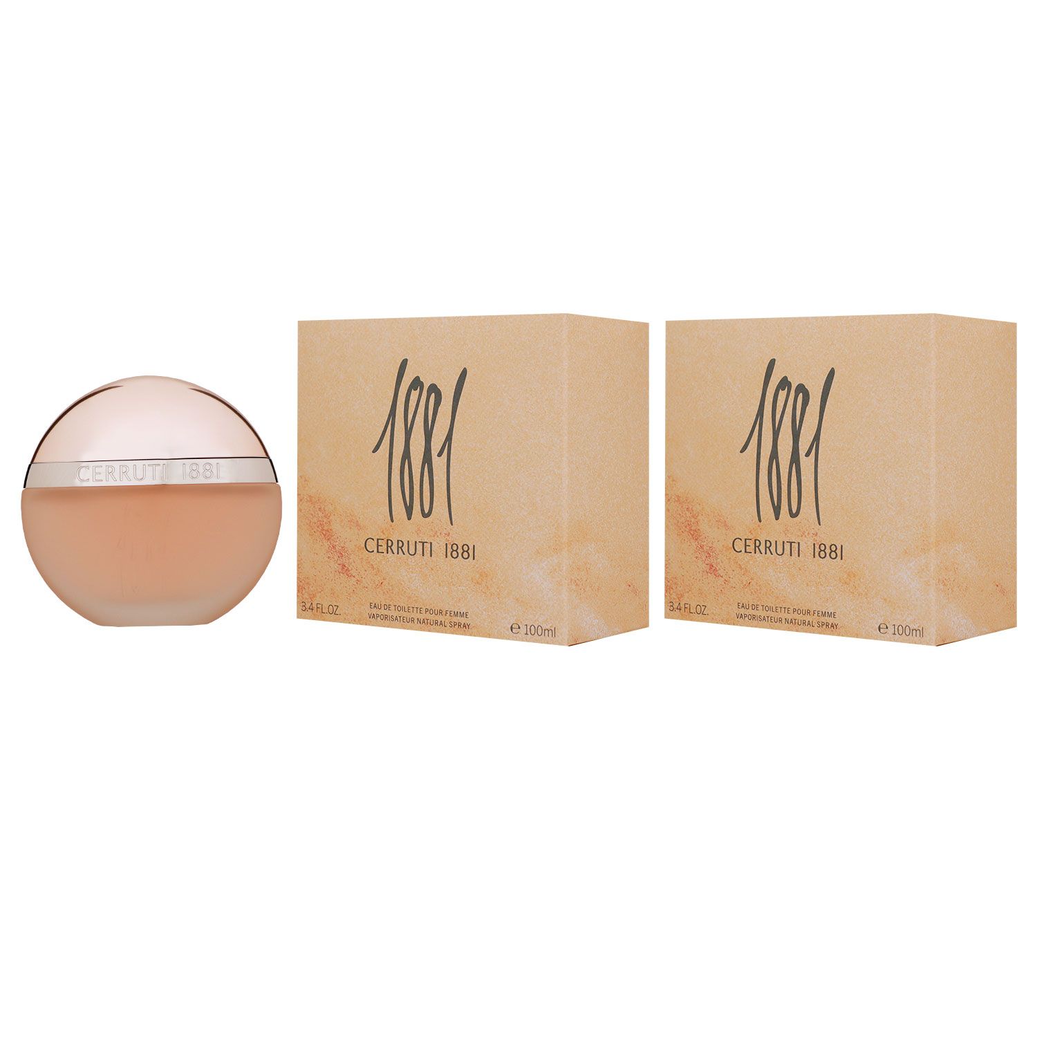 Cerruti 1881 Pour Femme 2 x 100 ml Eau de Toilette EDT Set Damenduft