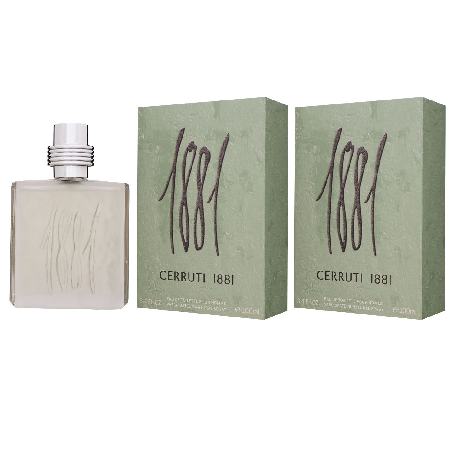 Cerruti 1881 Pour Homme  2 x 100 ml Eau de Toilette EDT Set Herrenduft