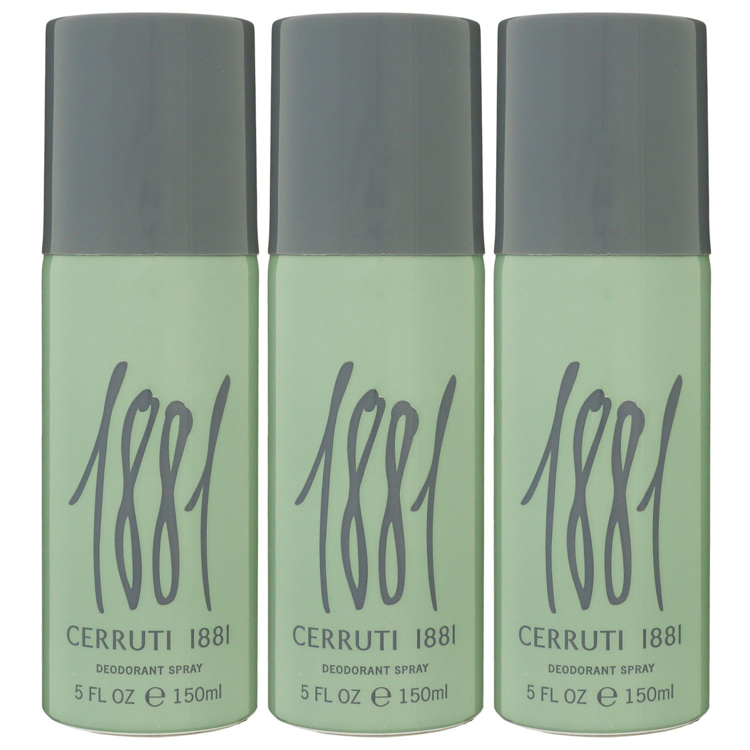 Cerruti 1881 pour Homme 3 x 150 ml Deospray Deodorant Spray Deo Spray Deodorant Set