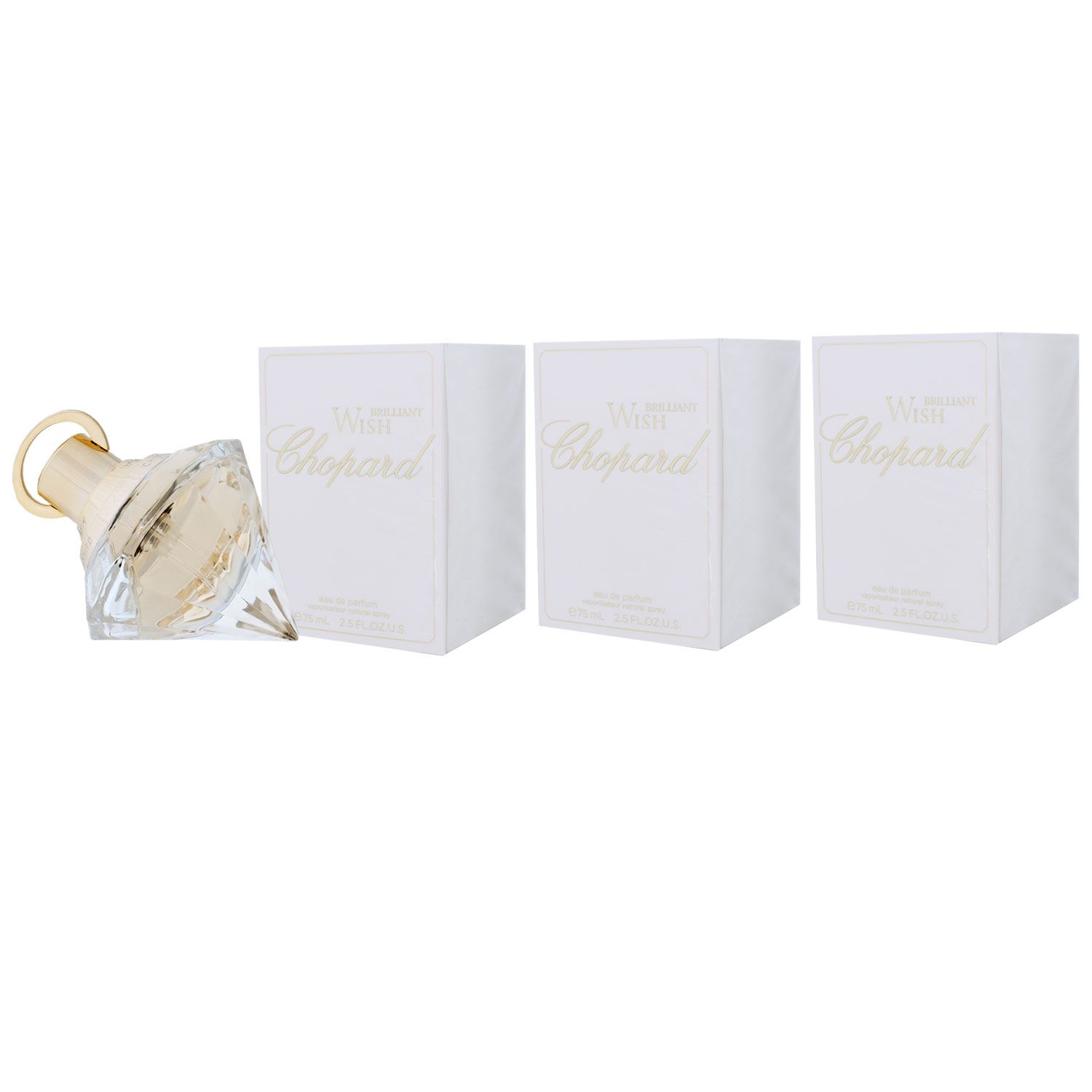 Chopard Brilliant Wish 3 x 75 ml Eau de Parfum EDP Set Damenparfum Damen Parfum
