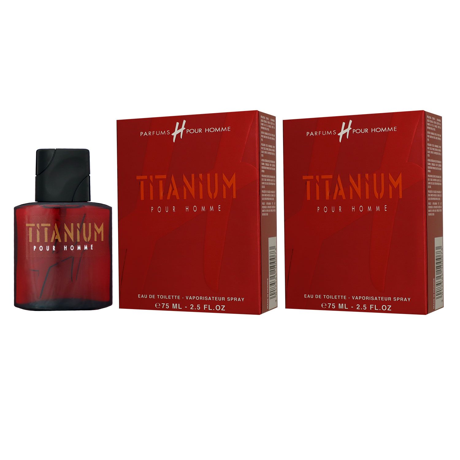 Daniel Hechter Titanium Pour Homme 2 x 75 ml Eau de Toilette EDT Herrenduft