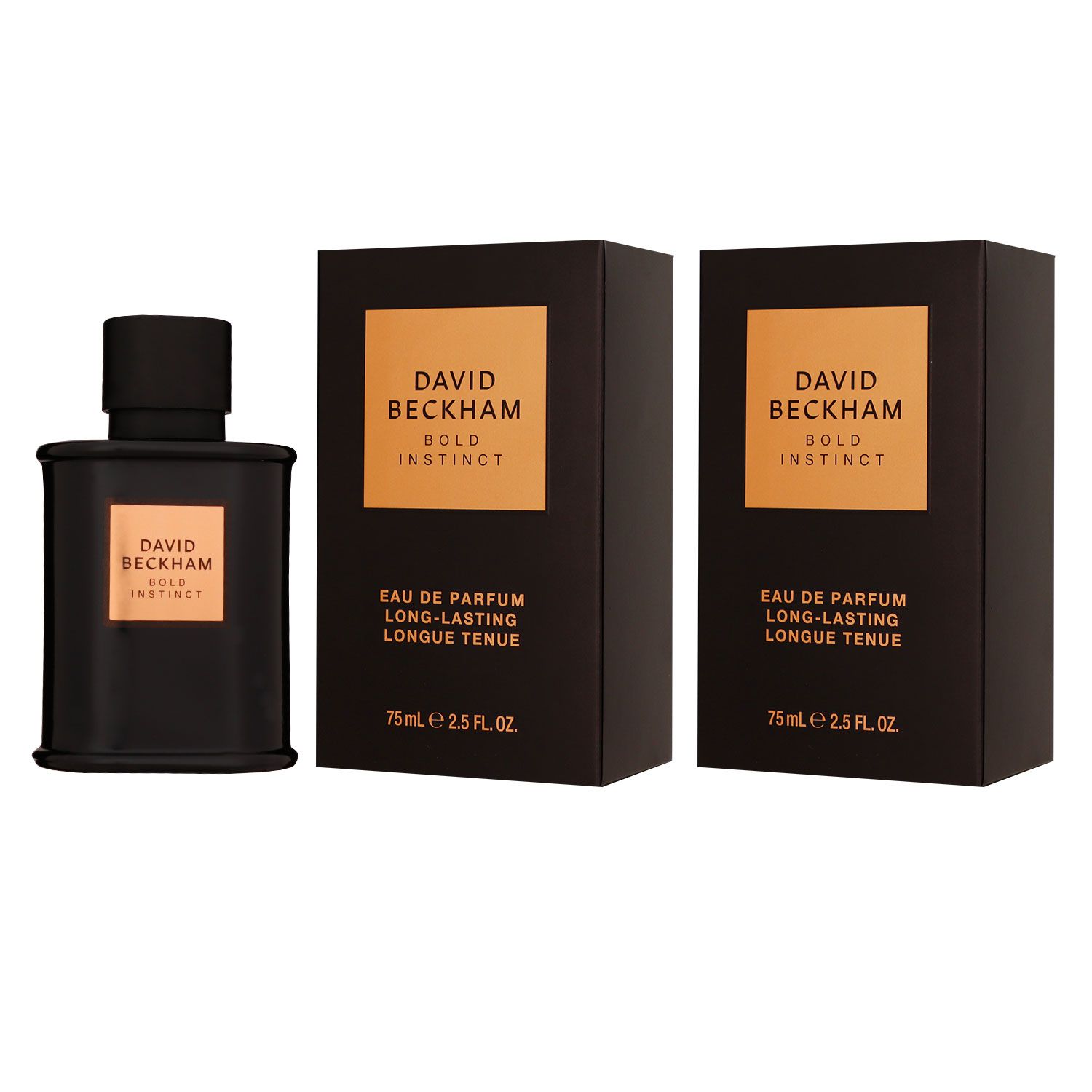 David Beckham Bold Instinct 2 x 75 ml Eau de Parfum EDP Herrenparfum Set