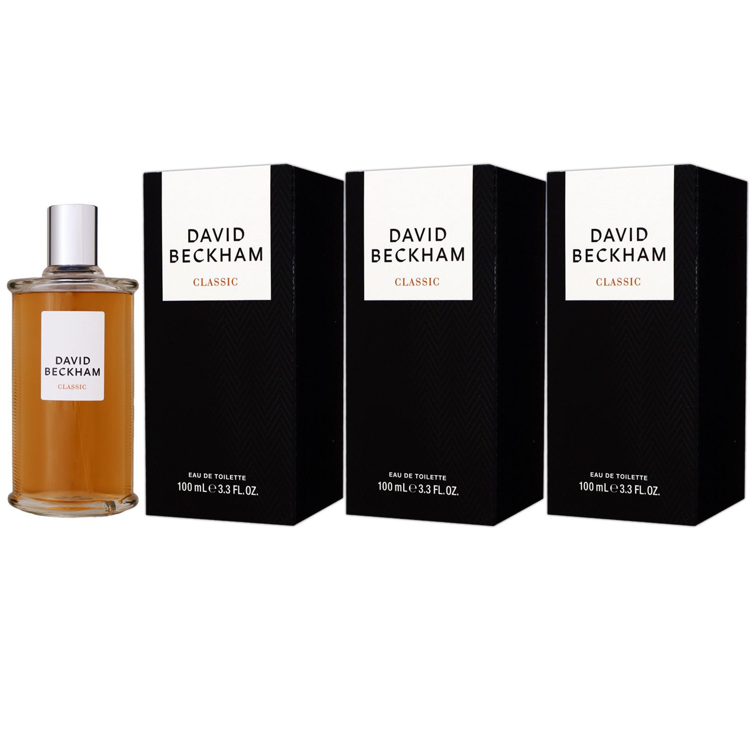David Beckham Classic 3 x 100 ml Eau de Toilette EDT Set Herrenduft Herren Duft