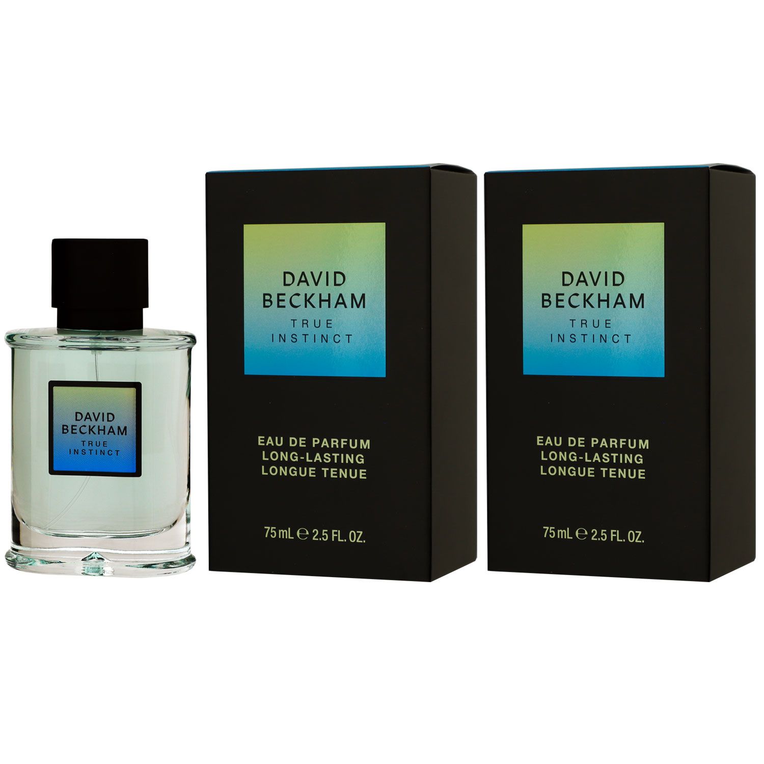 David Beckham True Instinct 2 x 75 ml Eau de Parfum EDP Herrenparfum Set