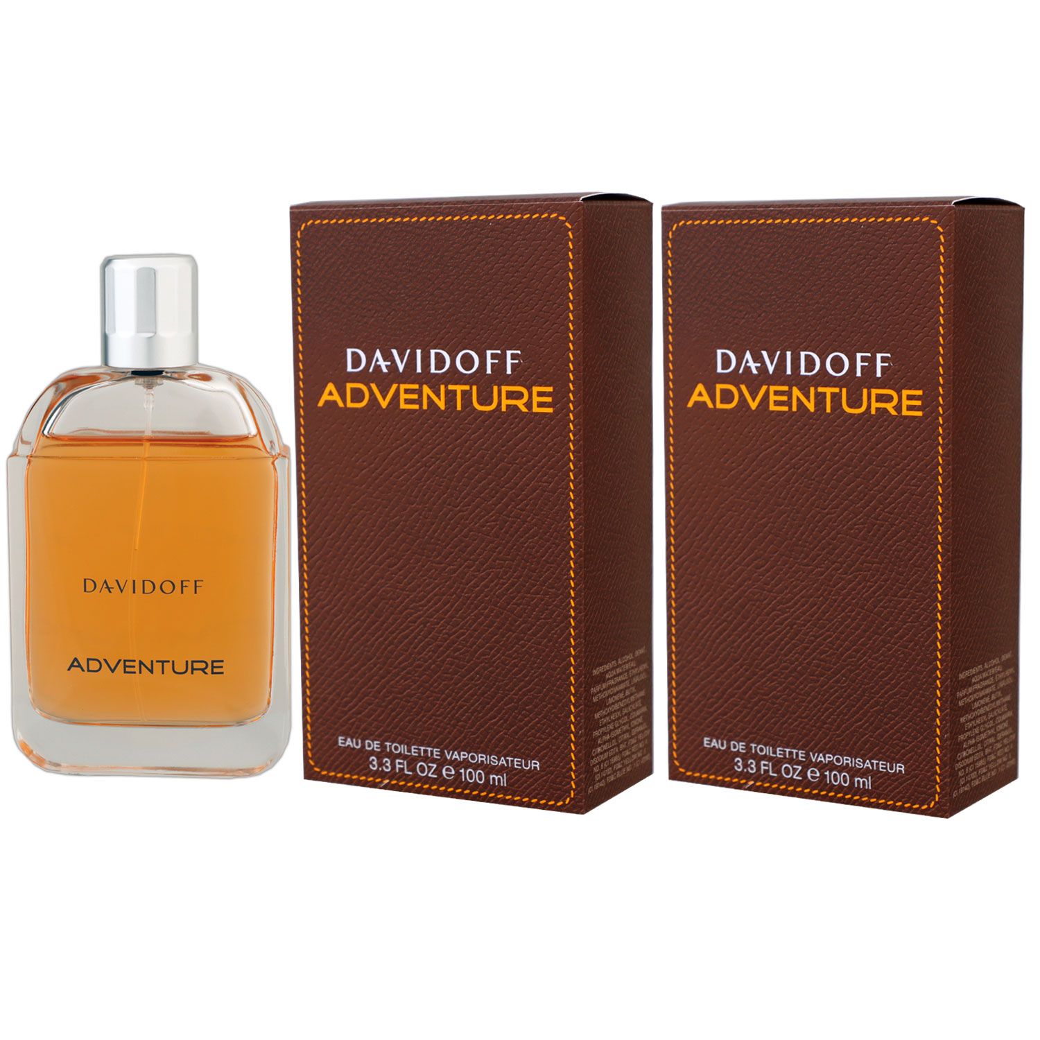 Davidoff Adventure 2 x 100 ml Eau de Toilette EDT Set Herrenduft Herren Duft