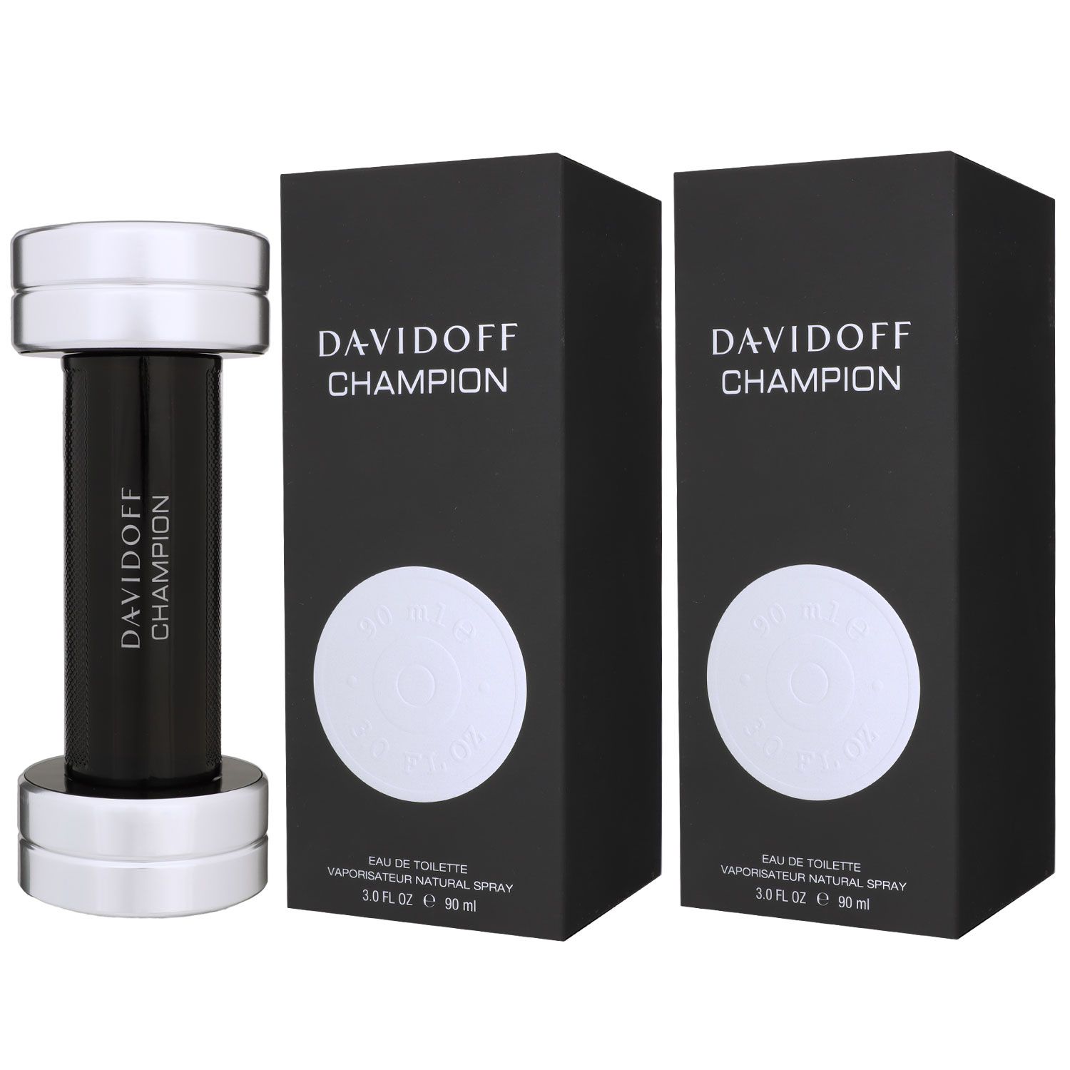 Davidoff Champion 2 x 90 ml Eau de Toilette EDT Set Herrenduft Herren Duft