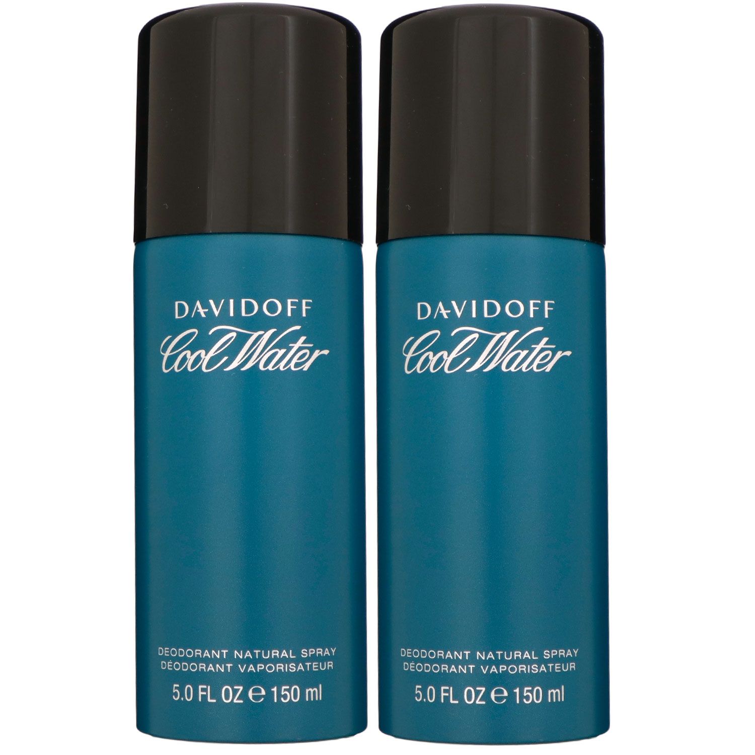 Davidoff Cool Water Man 2 x 150 ml Deospray Deodorant Spray neues Design Set