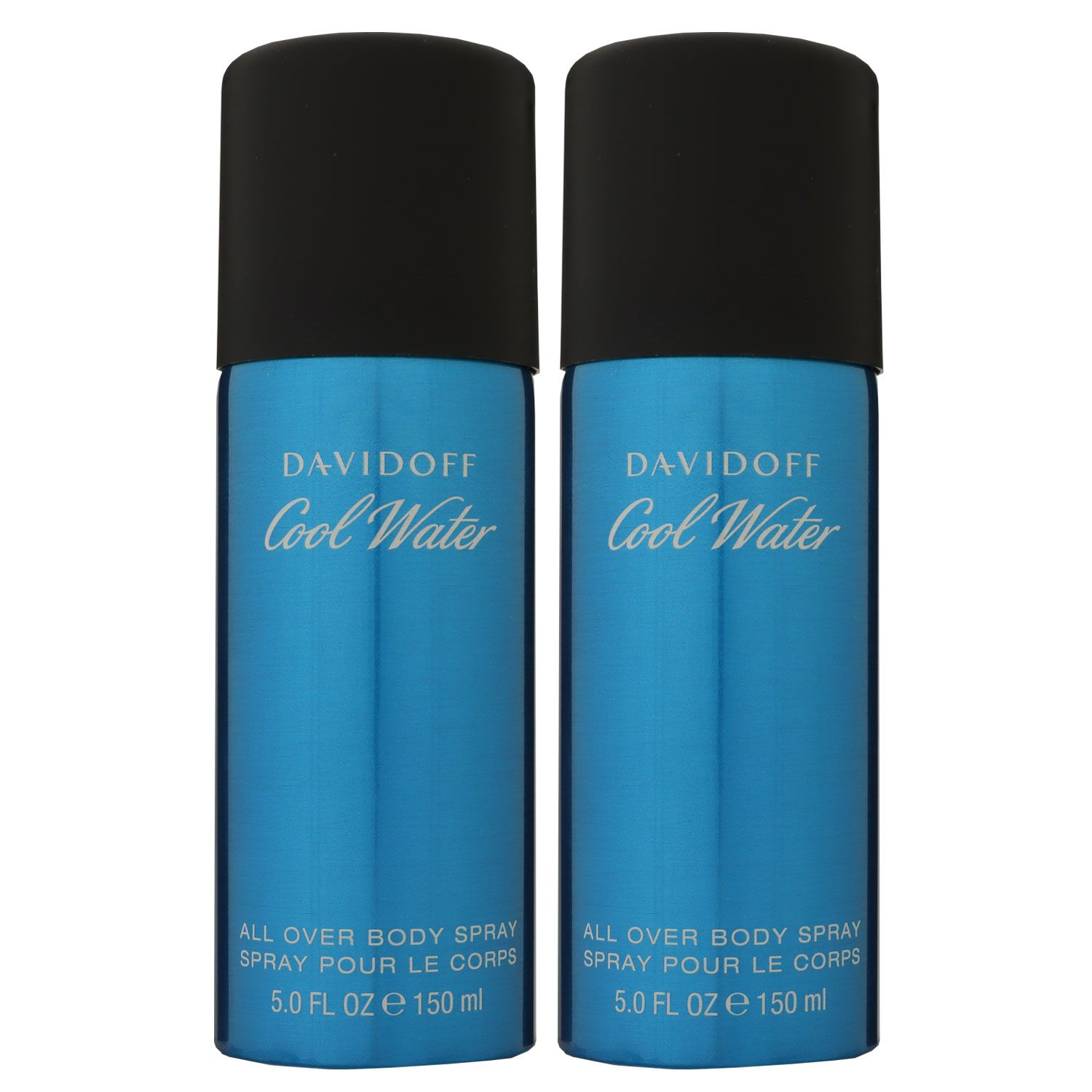 Davidoff Cool Water Man - Men 2 x 150 ml All Over Body Spray Deospray Set