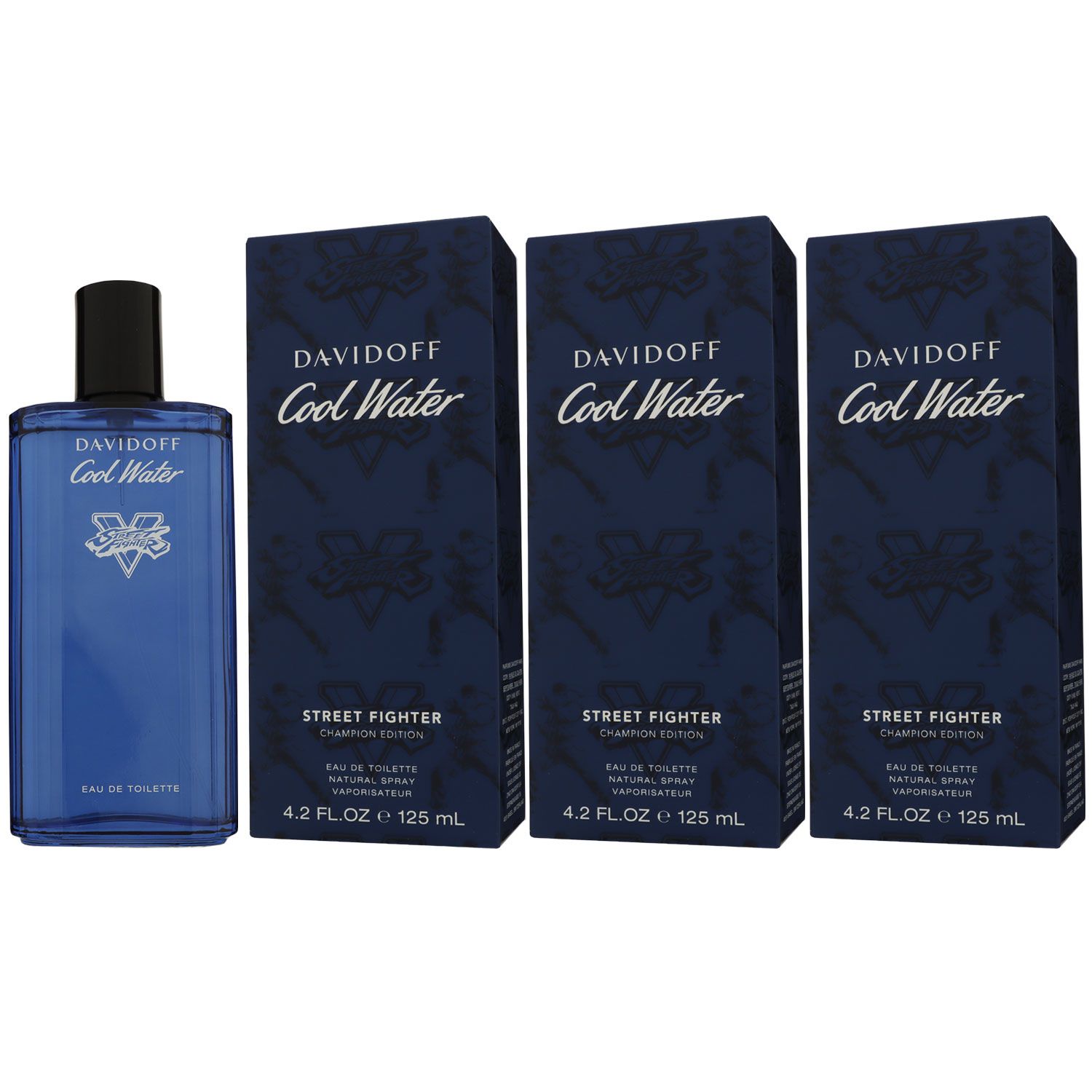 Davidoff Cool Water Street Fighter Champion Edition 3 x 125 ml EDT Set