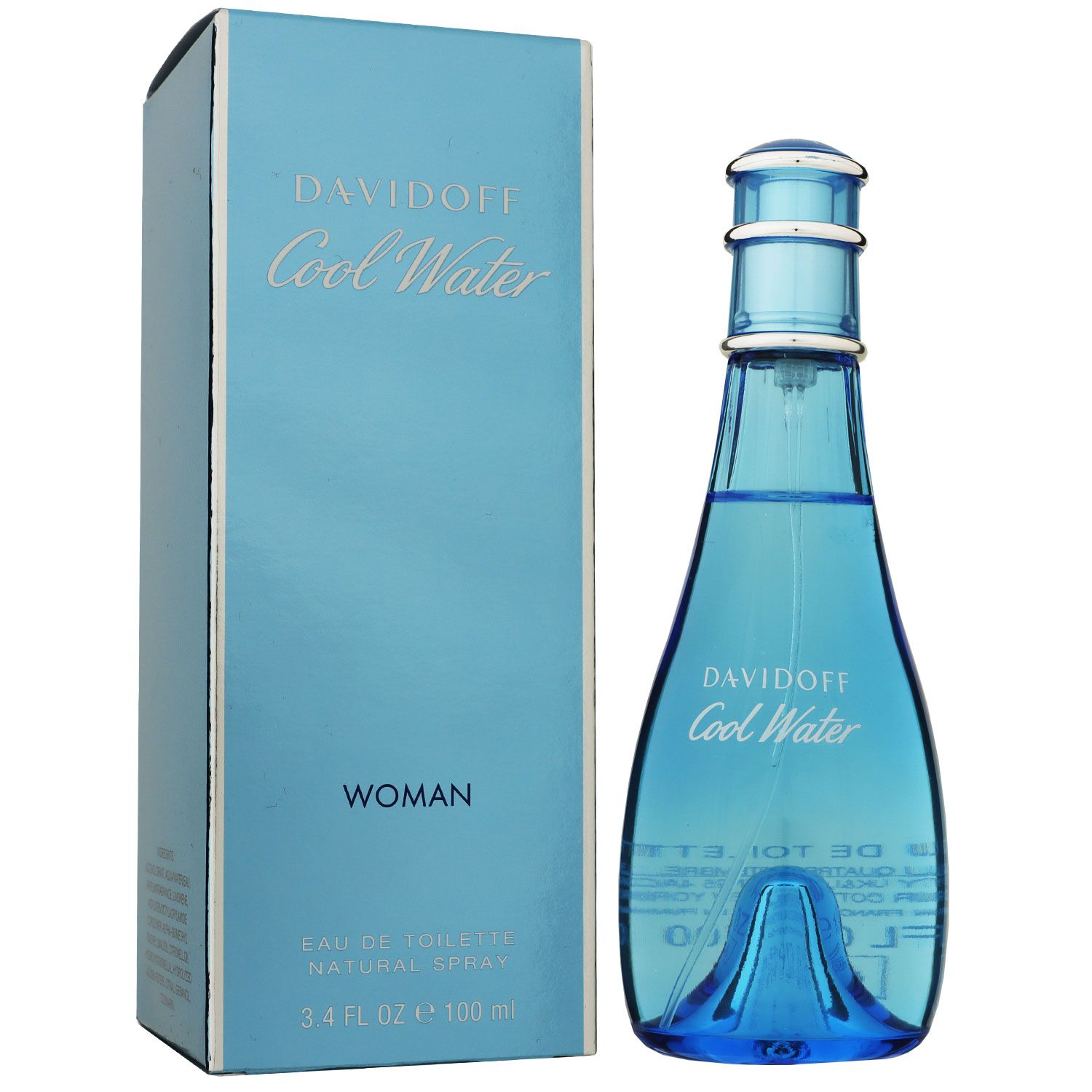 Davidoff Cool Water Woman 100 ml Eau de Toilette EDT Damenduft