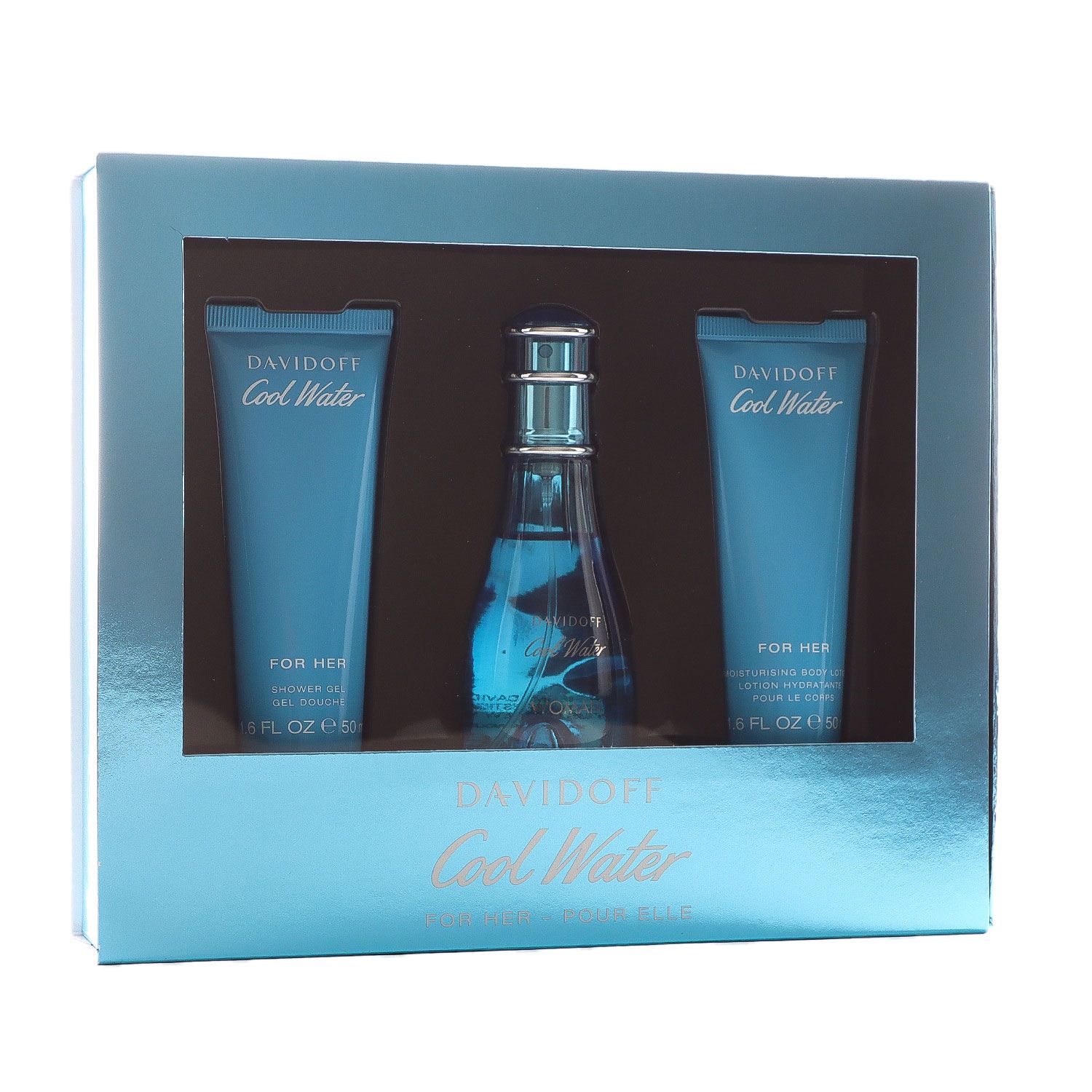 Davidoff Cool Water Woman Set 50ml EDT & 50ml BL & 50ml SG bei Riemax