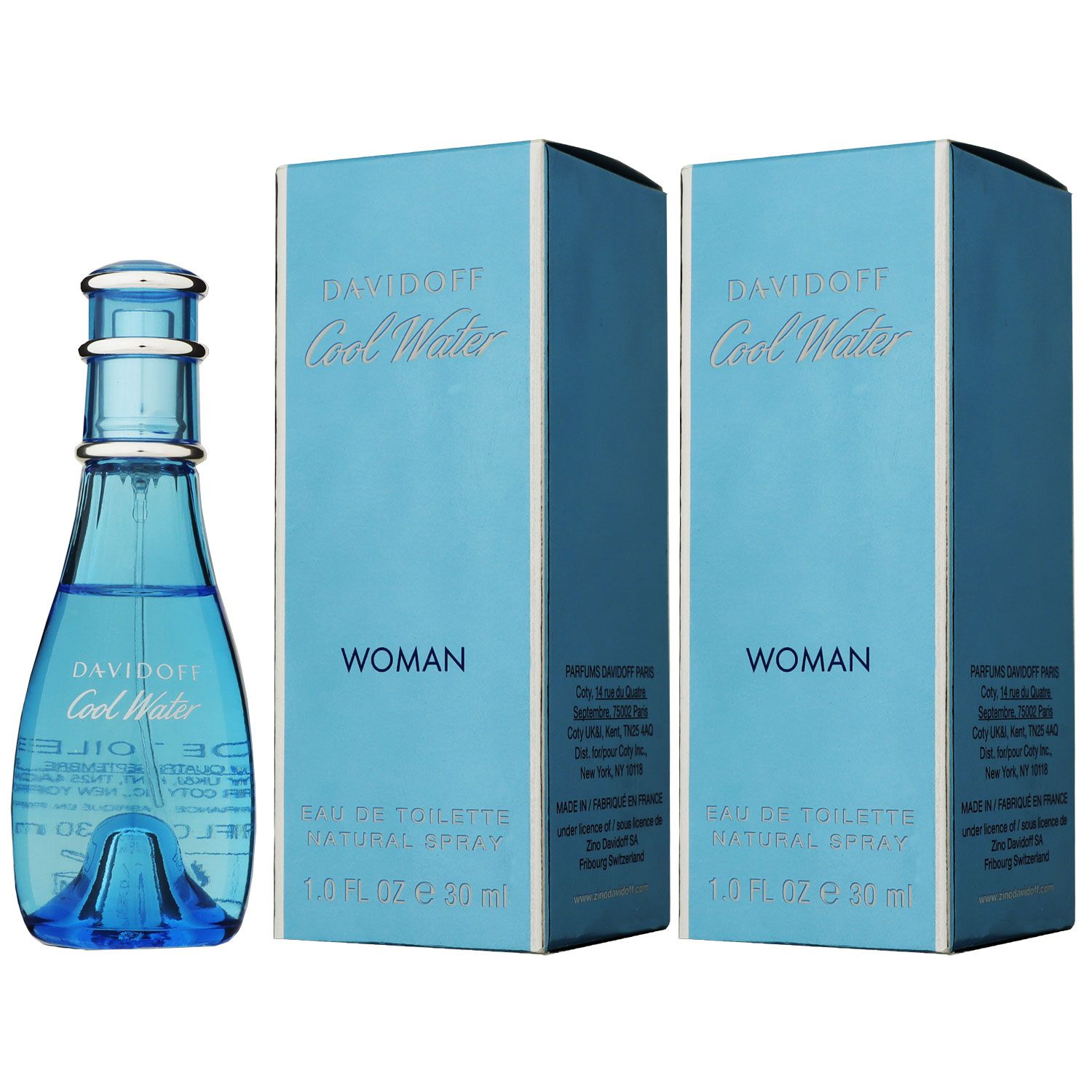 Davidoff Cool Water Woman - Women 2 x 30 ml Eau de Toilette EDT Set