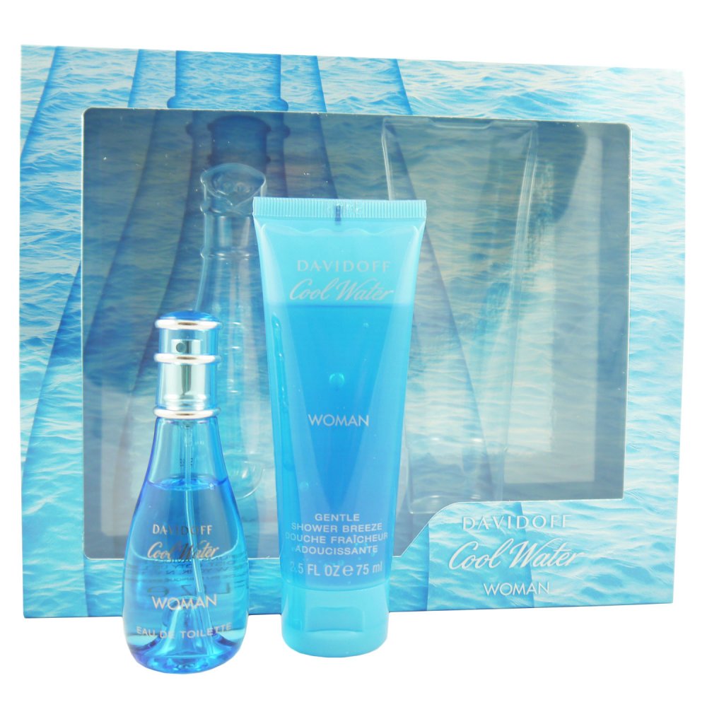Davidoff Cool Water Woman Women Set 30 ml EDT & 75 ml Duschgel bei Riemax