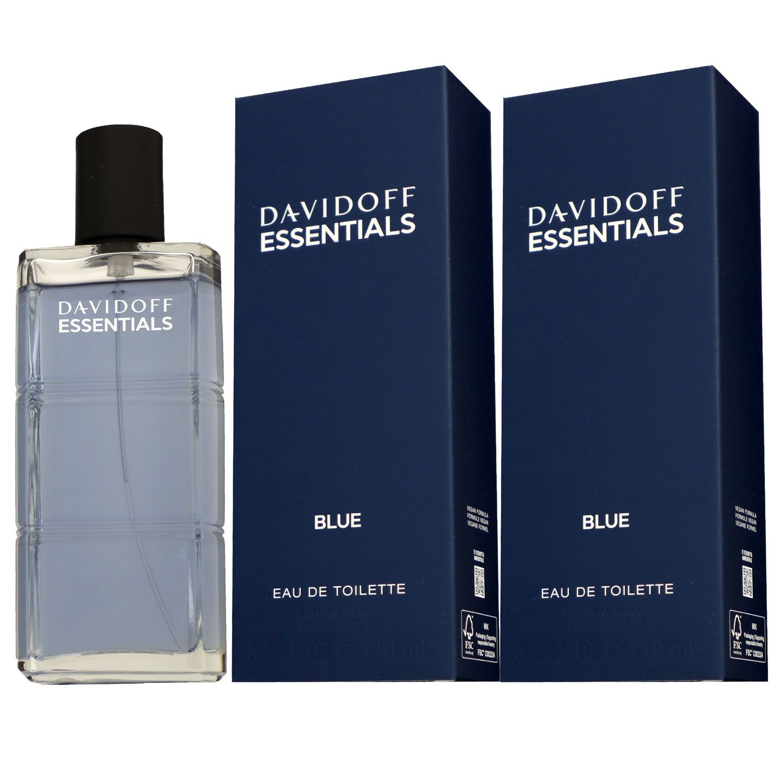 Davidoff Essentials 2 x 110 ml Eau de Toilette EDT Herrenduft Set