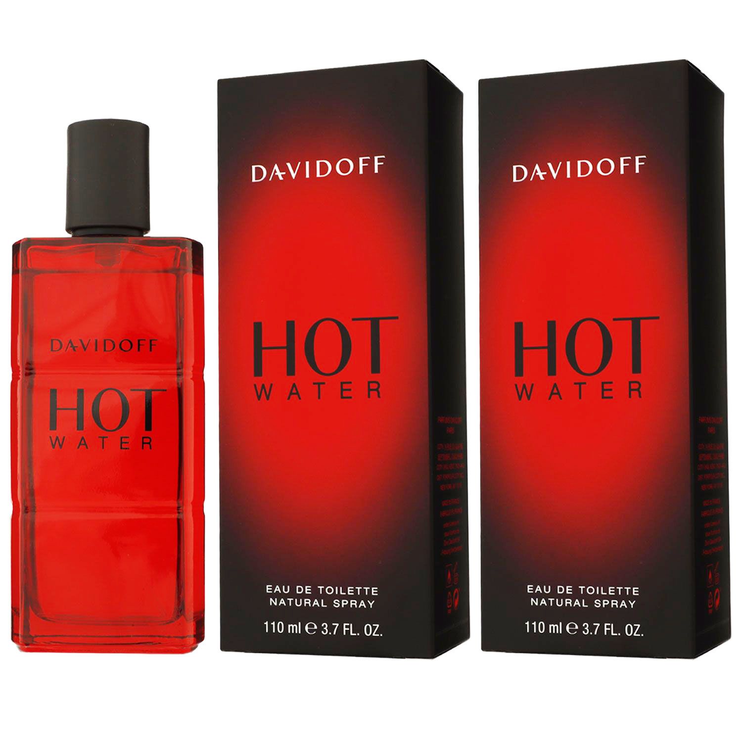 Davidoff Hot Water 2 x 110 ml Eau de Toilette EDT Set Herrenduft