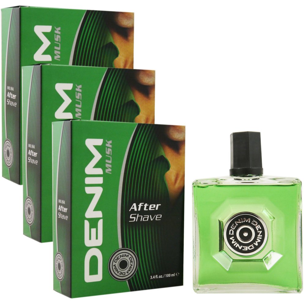 Denim Musk 3 x 100 ml Aftershave Rasierwasser Set bei Riemax