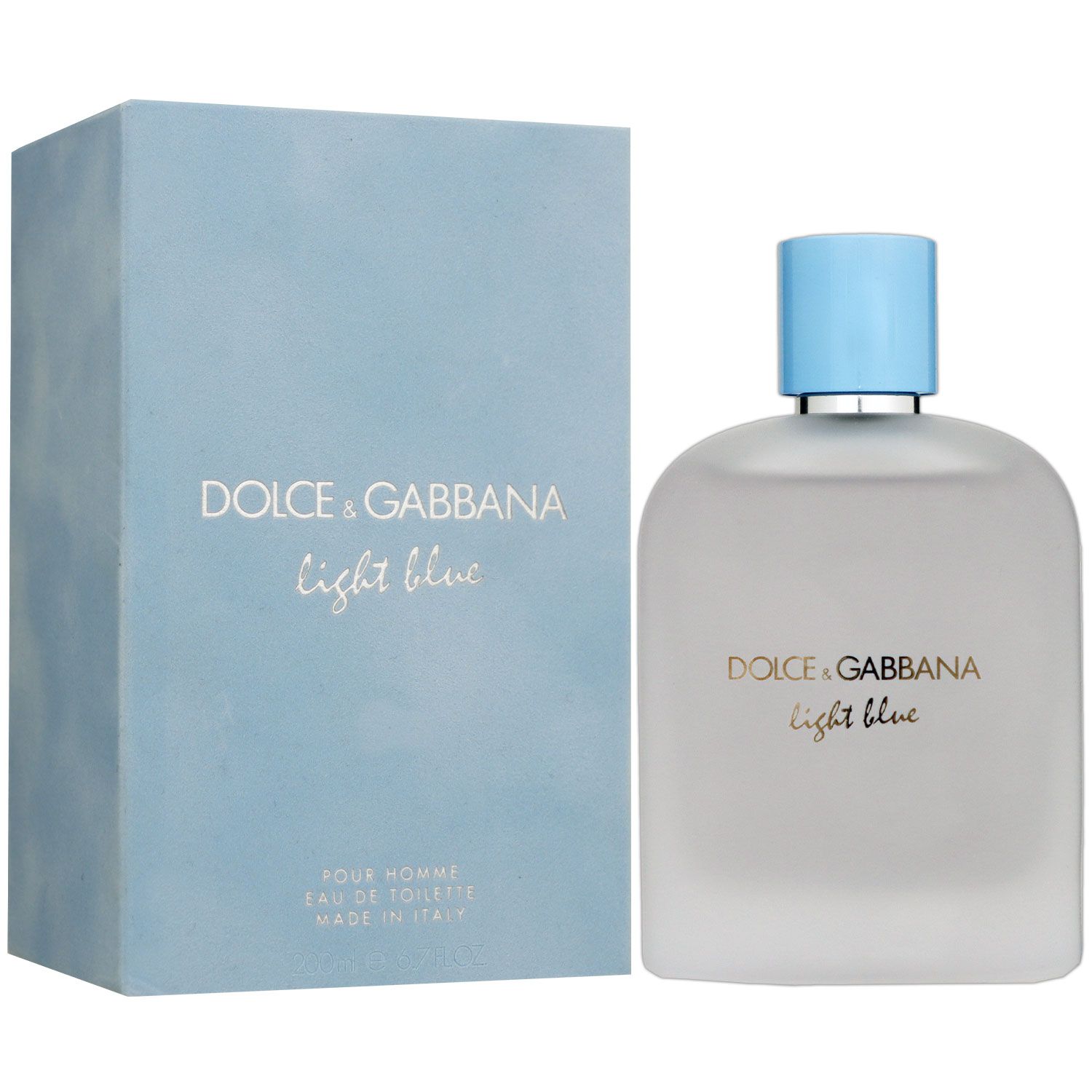 Dolce & Gabbana Light Blue Pour Homme 200 ml Eau de Toilette EDT Herrenduft