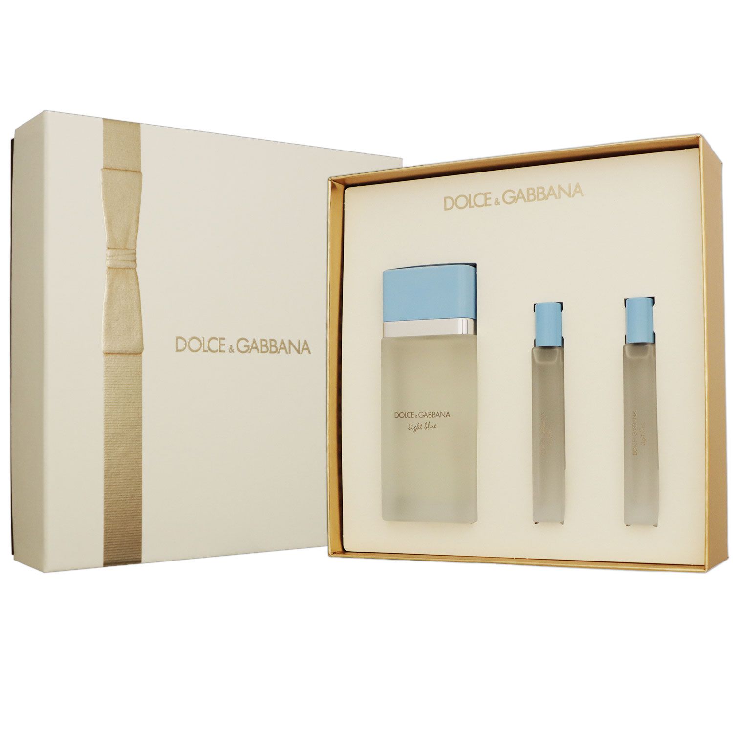 Dolce & Gabbana Light Blue Set 100 ml EDT & 2 x 10 ml EDT Rollerball
