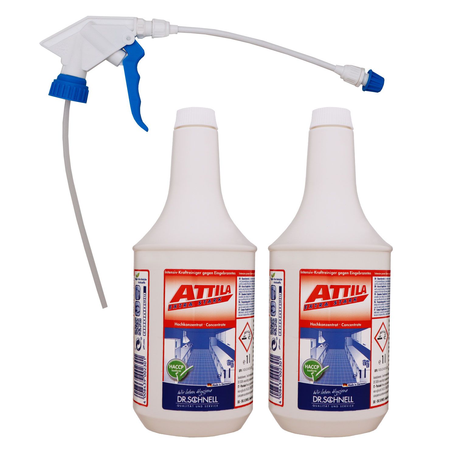Dr. Schnell Attila Extra Stark 2 x 1 Liter Intensivreiniger gegen Eingebranntes Set