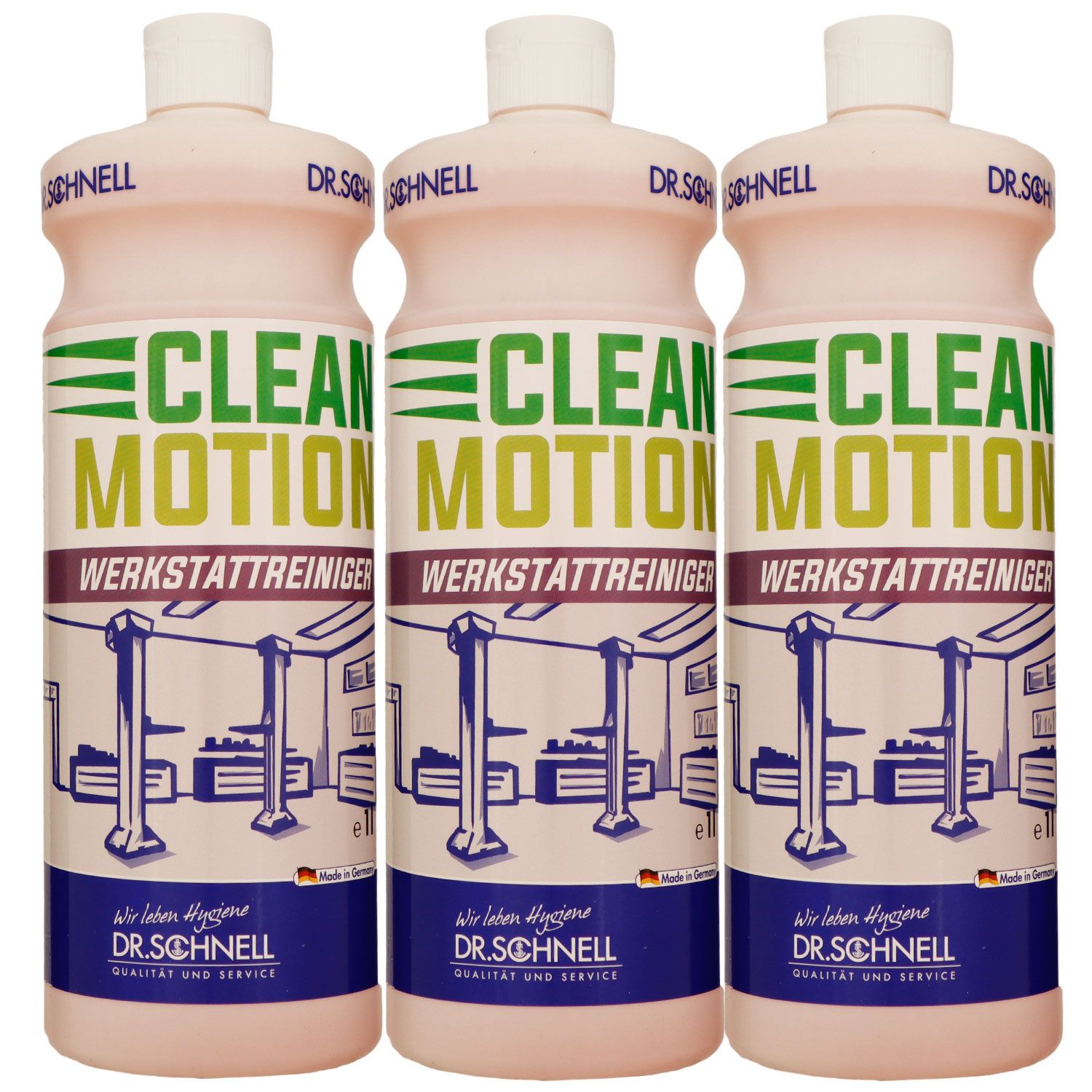 Dr. Schnell Clean Motion 3 x 1 Liter Industrie und Werkstattreiniger Set