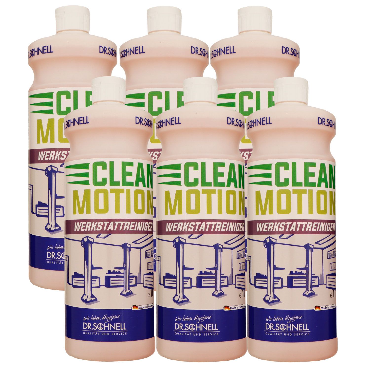 Dr. Schnell Clean Motion 6 x 1 Liter Industrie und Werkstattreiniger Set