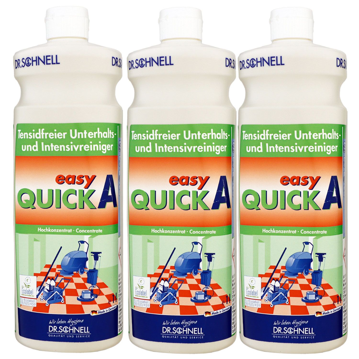 Dr. Schnell Easy Quick A 3 x 1 Liter Intensivreiniger Konzentrat Set