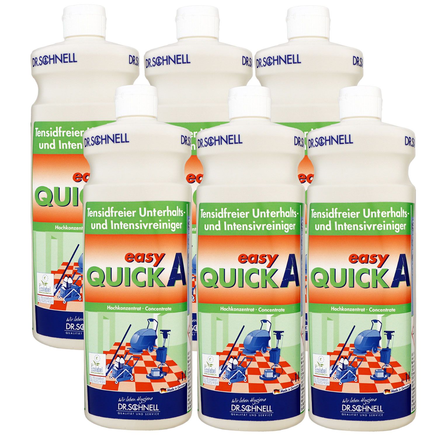 Dr. Schnell Easy Quick A 6 x 1 Liter Intensivreiniger Konzentrat Set
