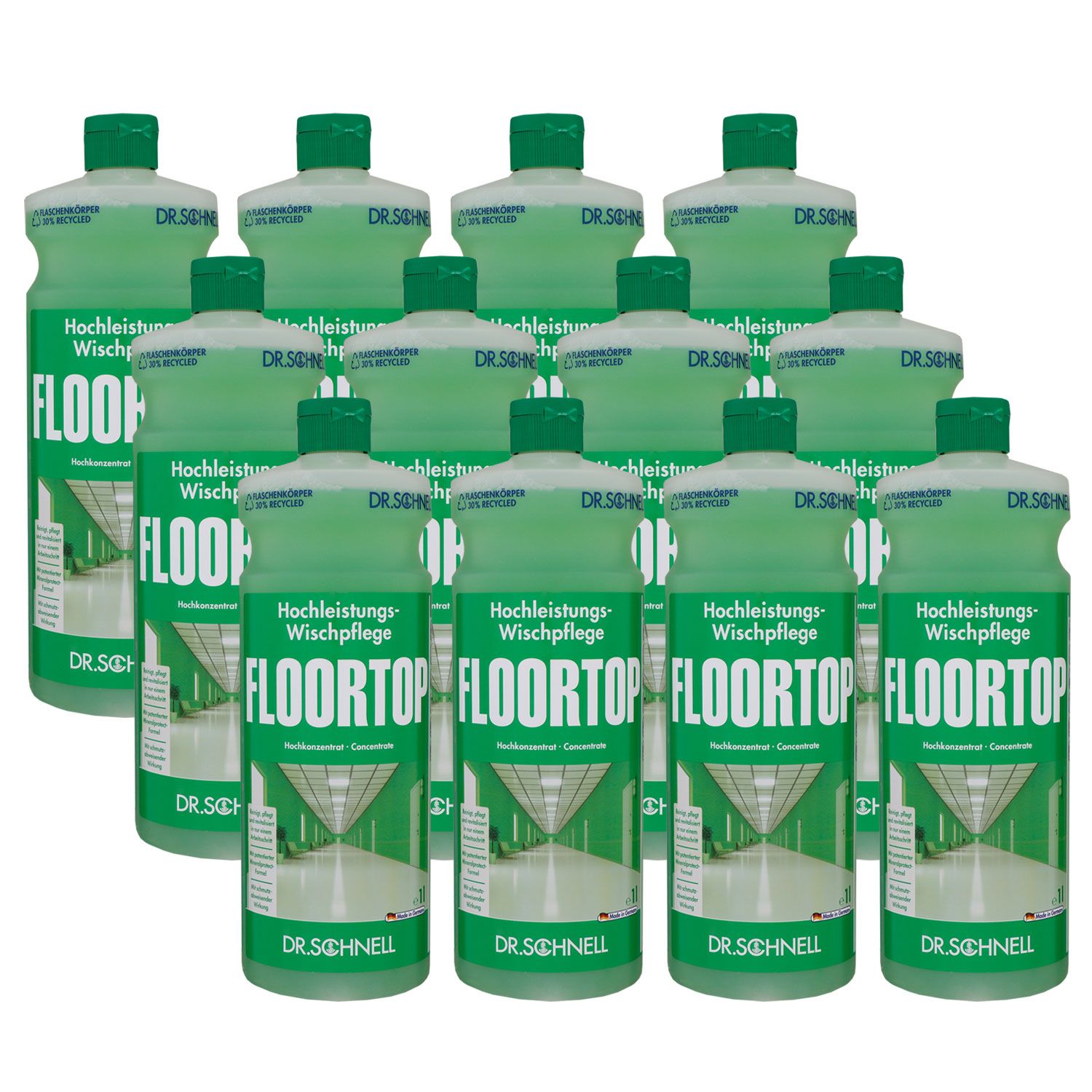Dr. Schnell Floortop 12 x 1 Liter Bodenreiniger Konzentrat Set