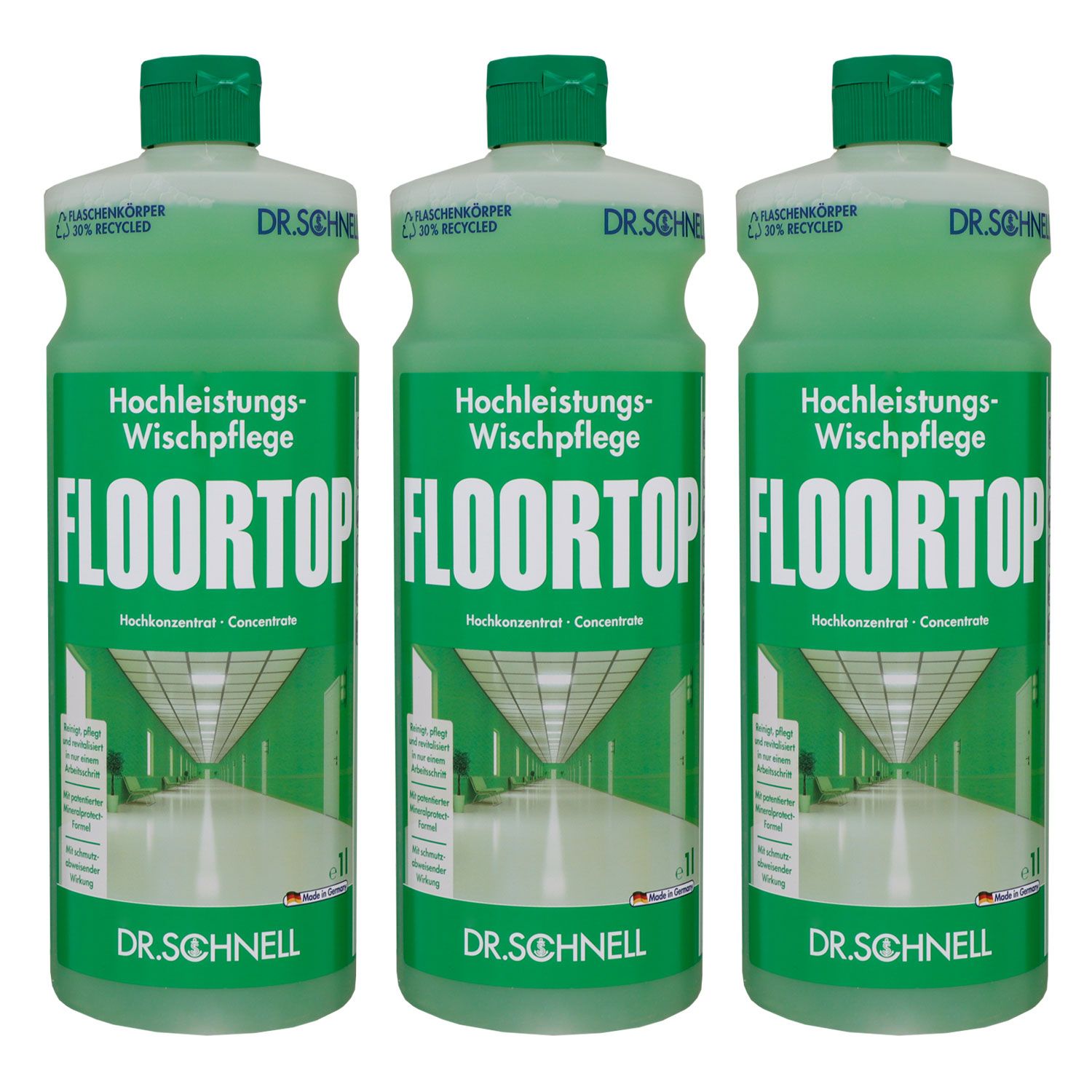 Dr. Schnell Floortop 3 x 1 Liter Bodenreiniger Konzentrat Set