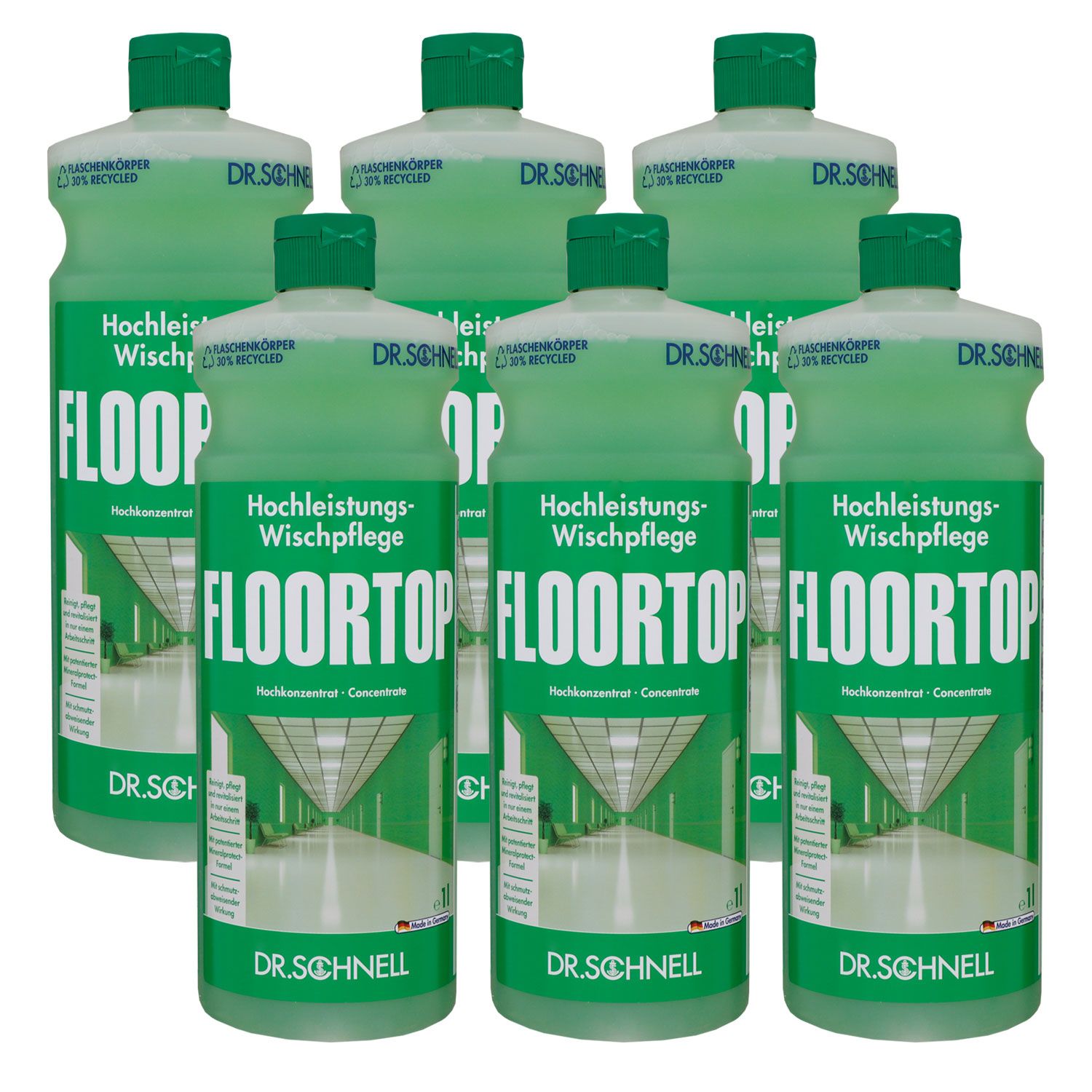 Dr. Schnell Floortop 6 x 1 L Bodenreiniger Konzentrat Set