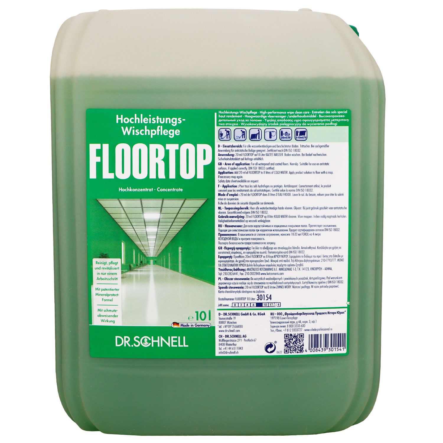 Dr. Schnell Floortop Konzentrat 10 Liter Bodenreiniger Kanister