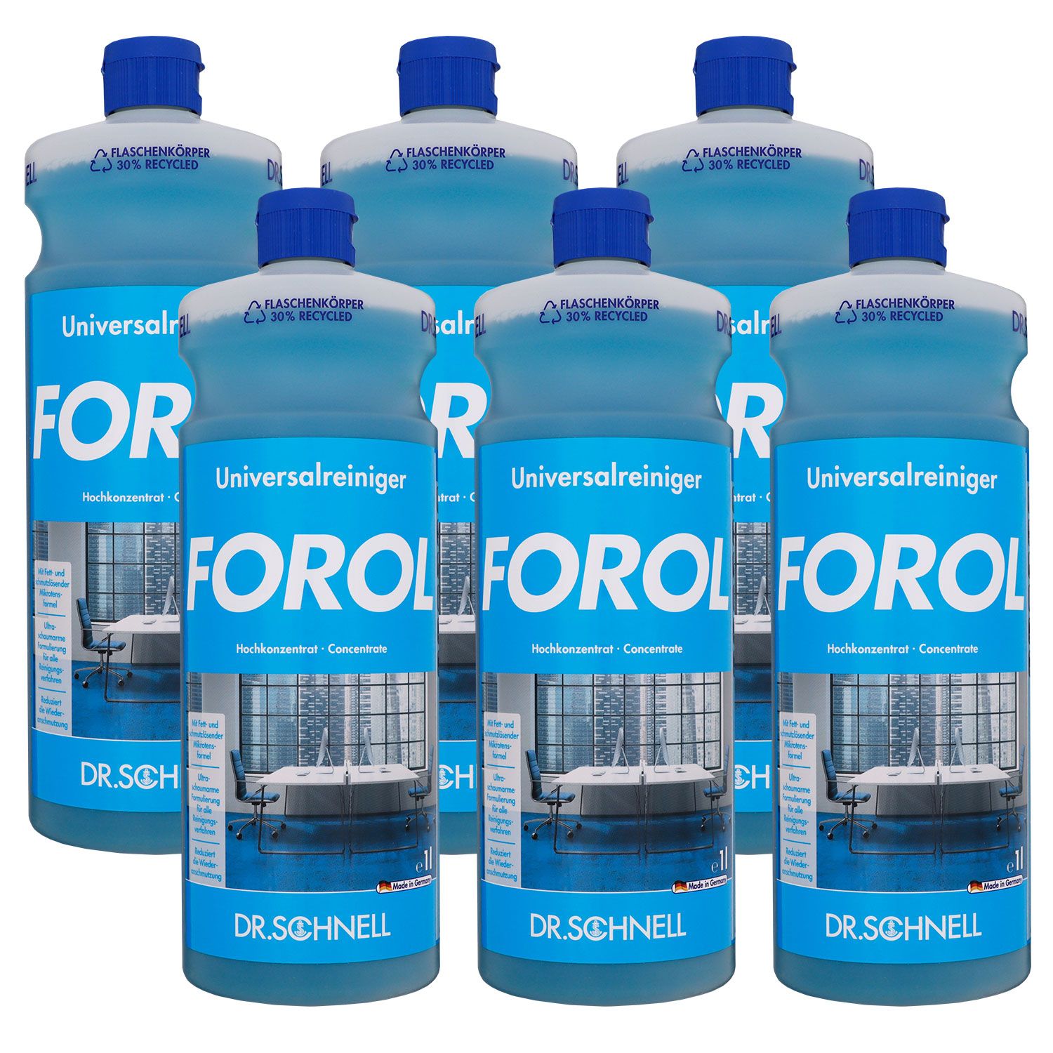Dr. Schnell Forol 6 x 1 Liter Universalreiniger Konzentrat Set