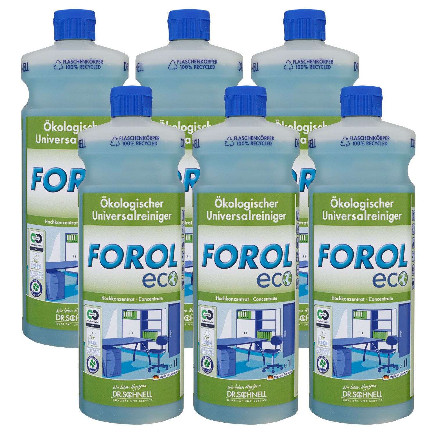 Dr. Schnell Forol Eco 6 x 1 Liter �kologischer Universalreiniger Konzentrat