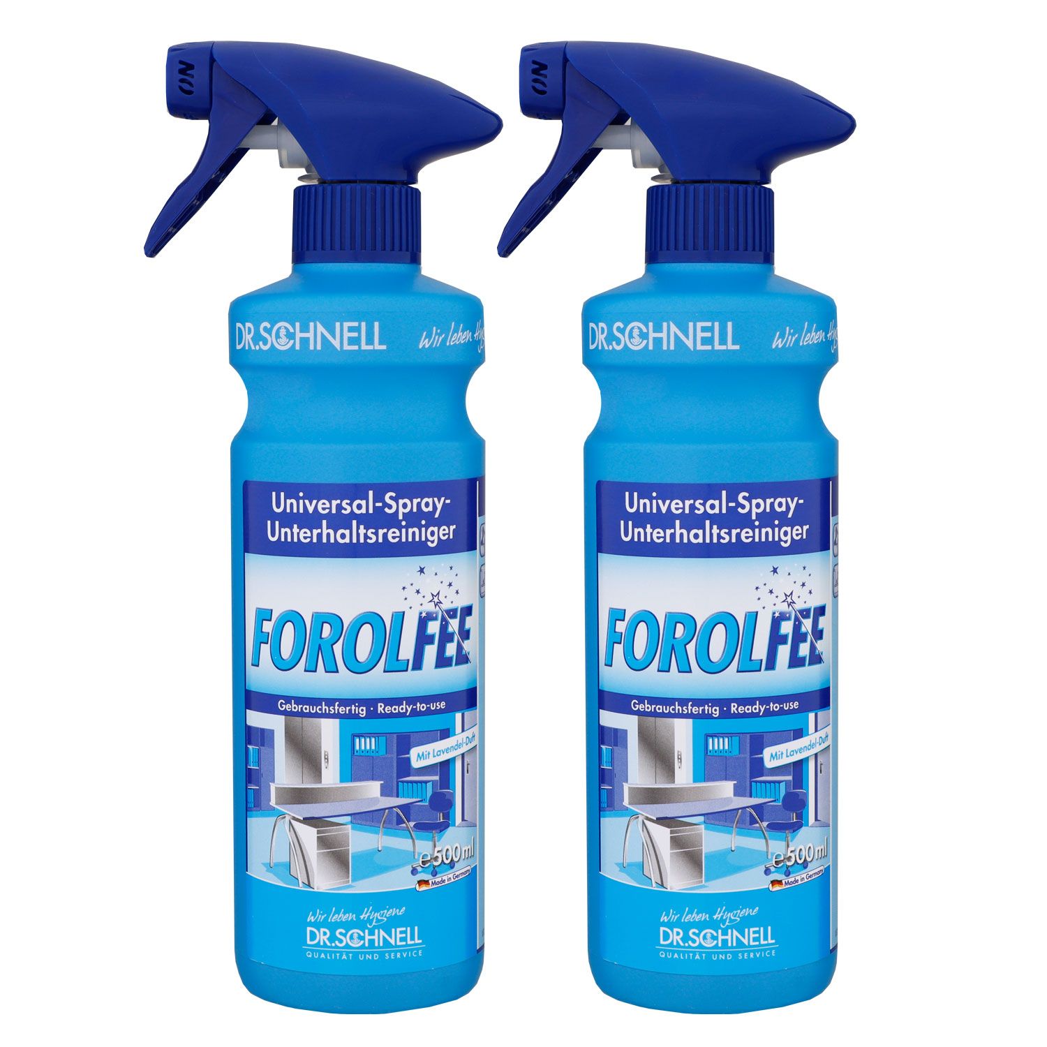 Dr. Schnell Forolfee 2 x 500ml Universal-Spray-Unterhaltsreiniger Spr�hflasche