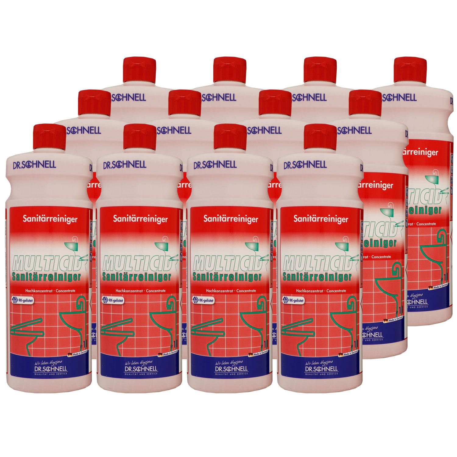 Dr. Schnell Multicid 12 x 1 Liter Sanit�rreiniger Set