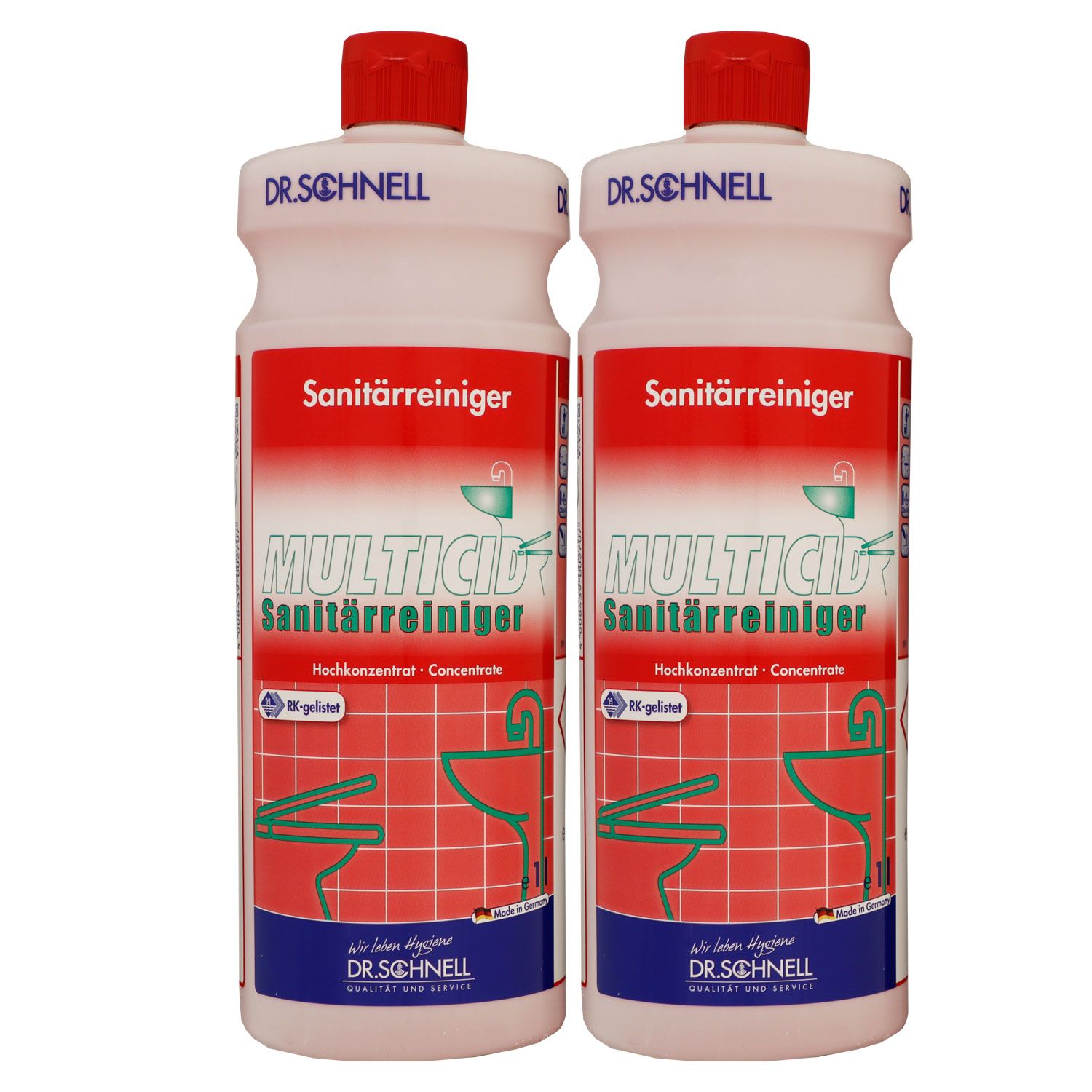 Dr. Schnell Multicid 2 x 1 Liter Sanit�rreiniger Set
