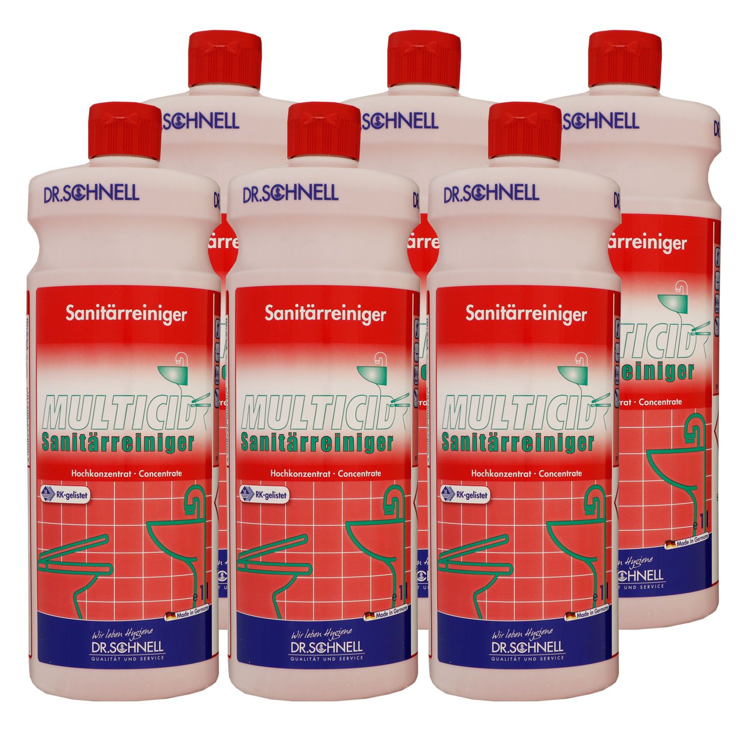 Dr. Schnell Multicid 6 x 1 Liter Sanit�rreiniger Set