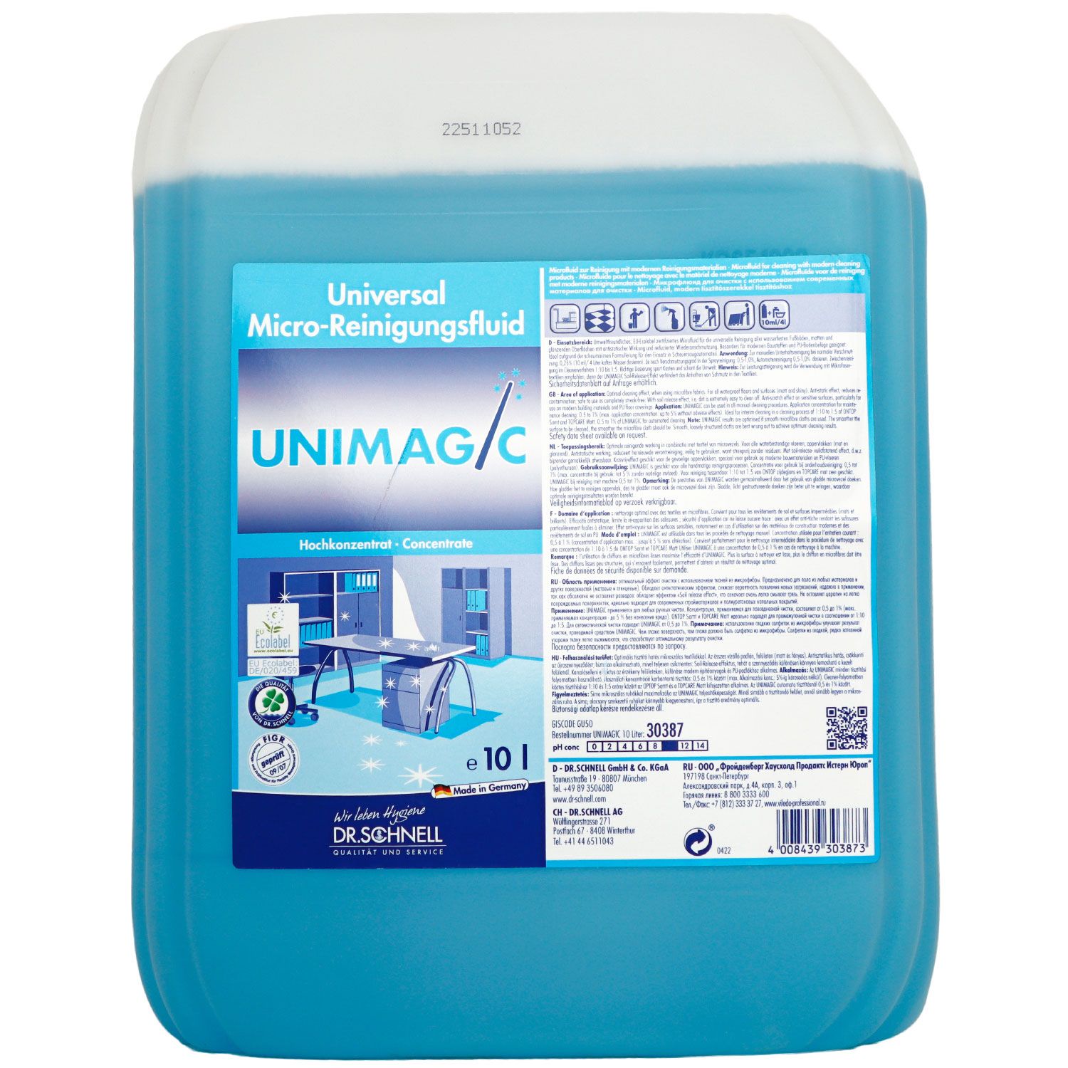 Dr. Schnell Unimagic 10 Liter Unterhaltsreiniger Bodenreiniger Konzentrat