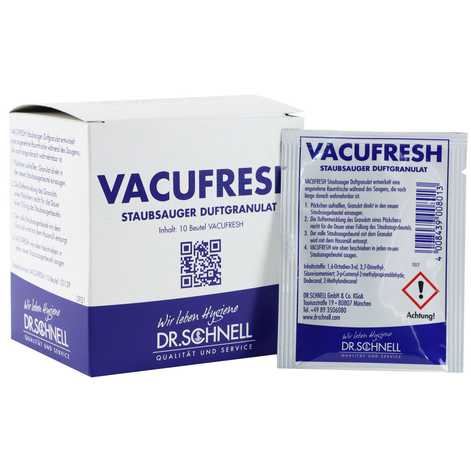 Dr. Schnell Vacufresh 10 St�ck Duftgranulat f�r alle Staubsaugertypen