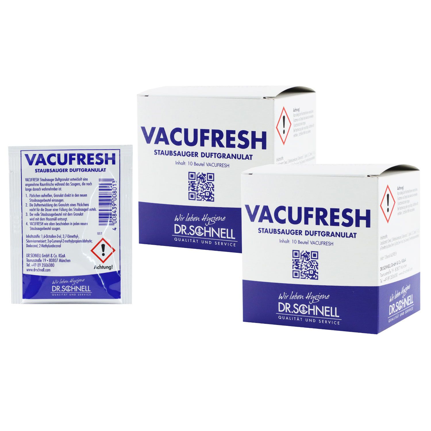 Dr. Schnell Vacufresh 2 x 10 St�ck Duftgranulat f�r alle Staubsaugertypen